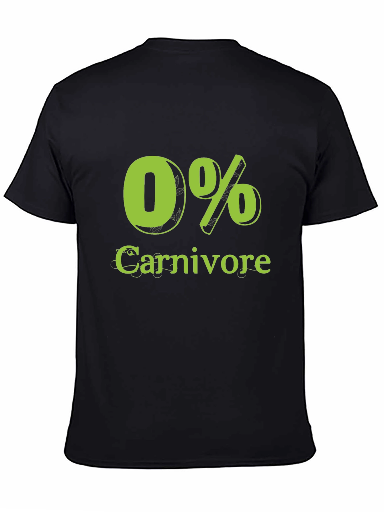 0% Carnivore T-Shirt Vegan Vegetarian Tee