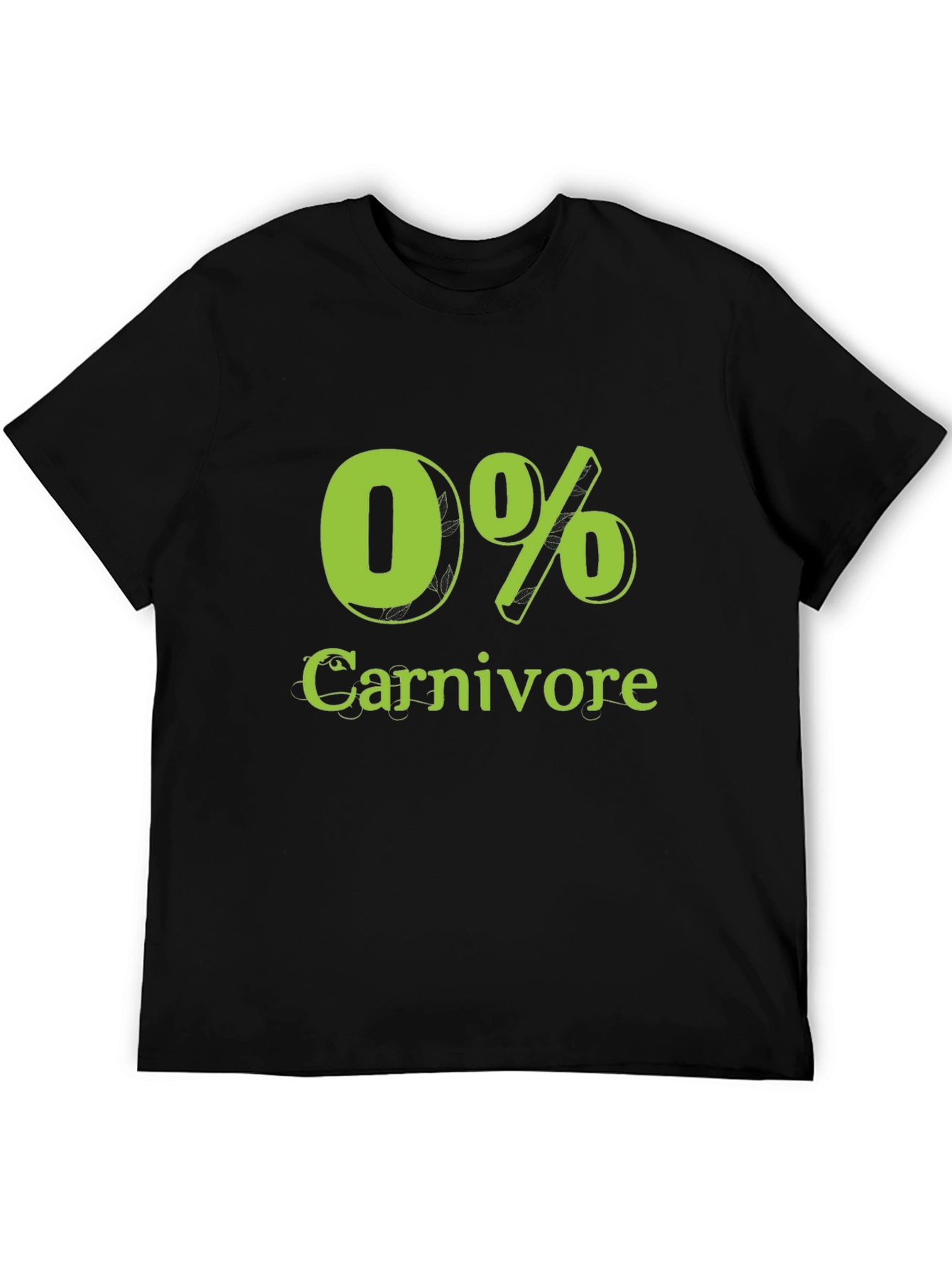 0% Carnivore T-Shirt Vegan Vegetarian Tee