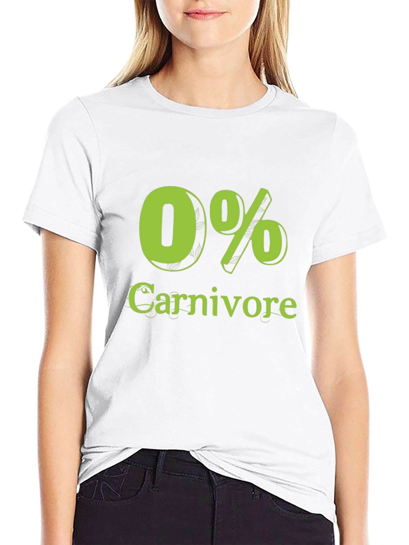 0% Carnivore T-Shirt Vegan Vegetarian Tee
