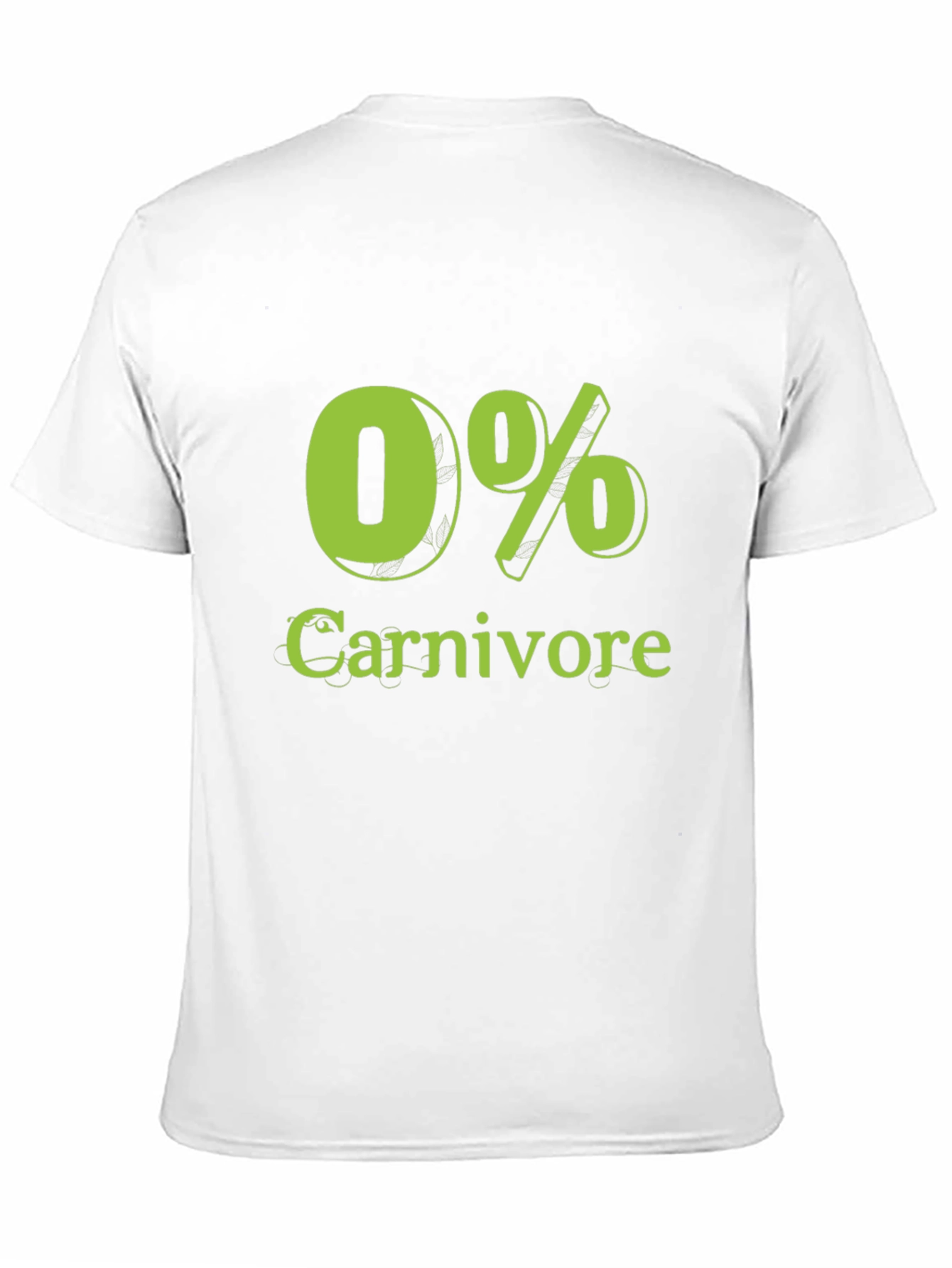 0% Carnivore T-Shirt Vegan Vegetarian Tee