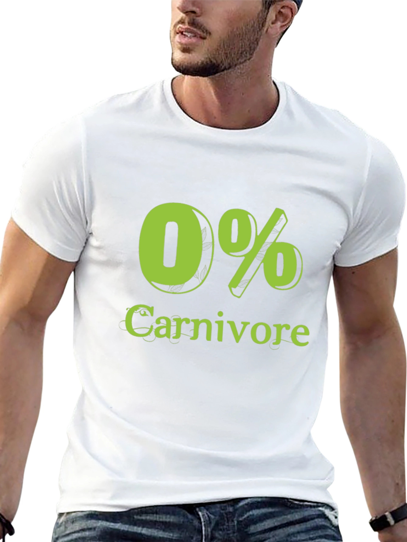 0% Carnivore T-Shirt Vegan Vegetarian Tee