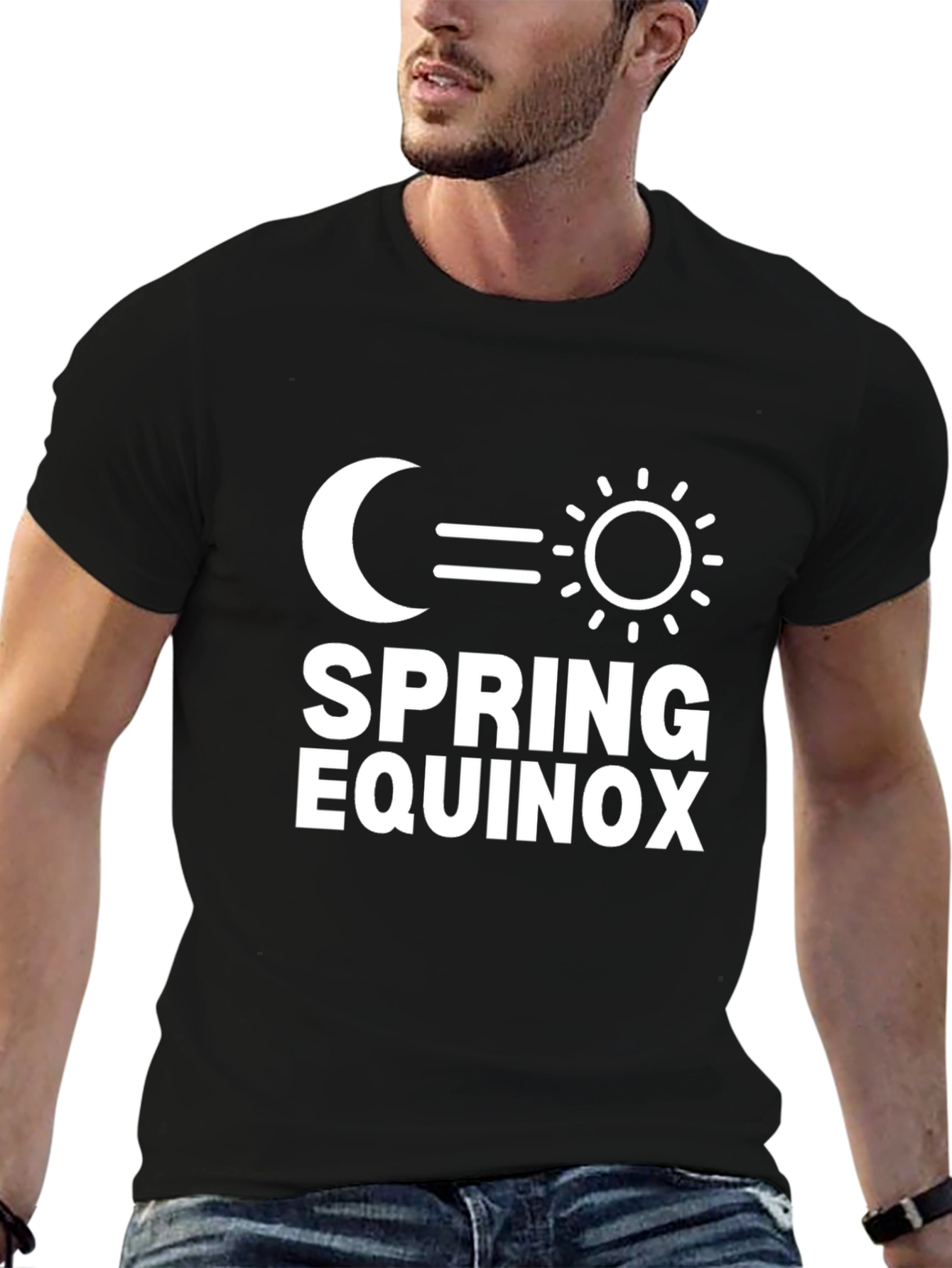 Spring Equinox Graphic T-Shirt - Moon & Sun