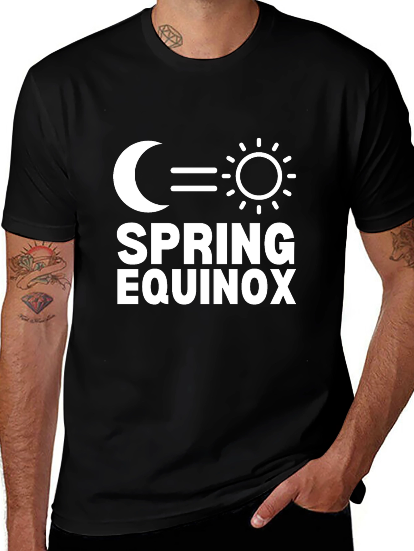 Spring Equinox Graphic T-Shirt - Moon & Sun
