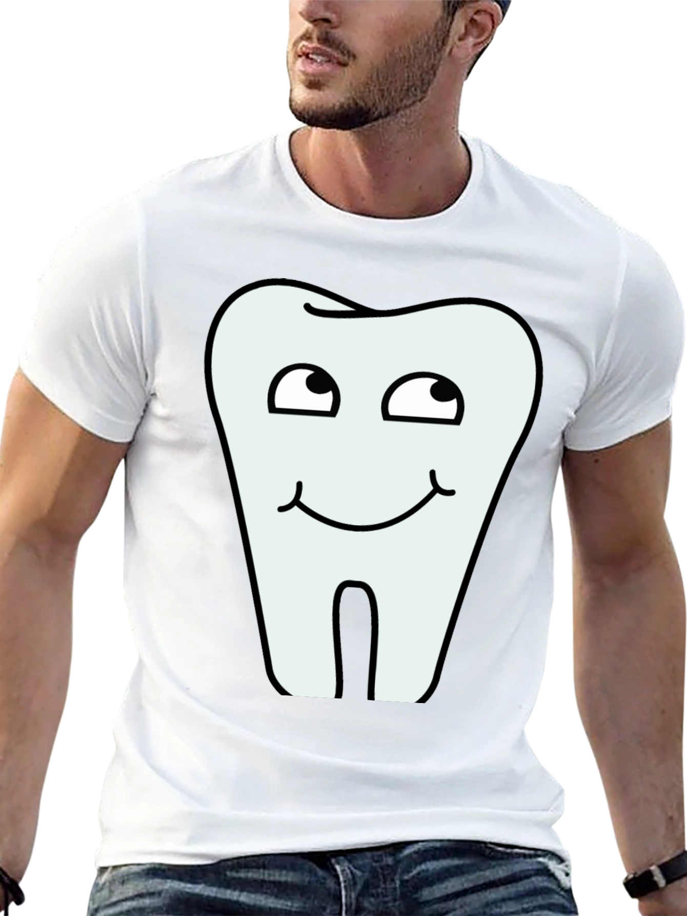 Funny Tooth Graphic T-Shirt - Novelty Dentist Tee