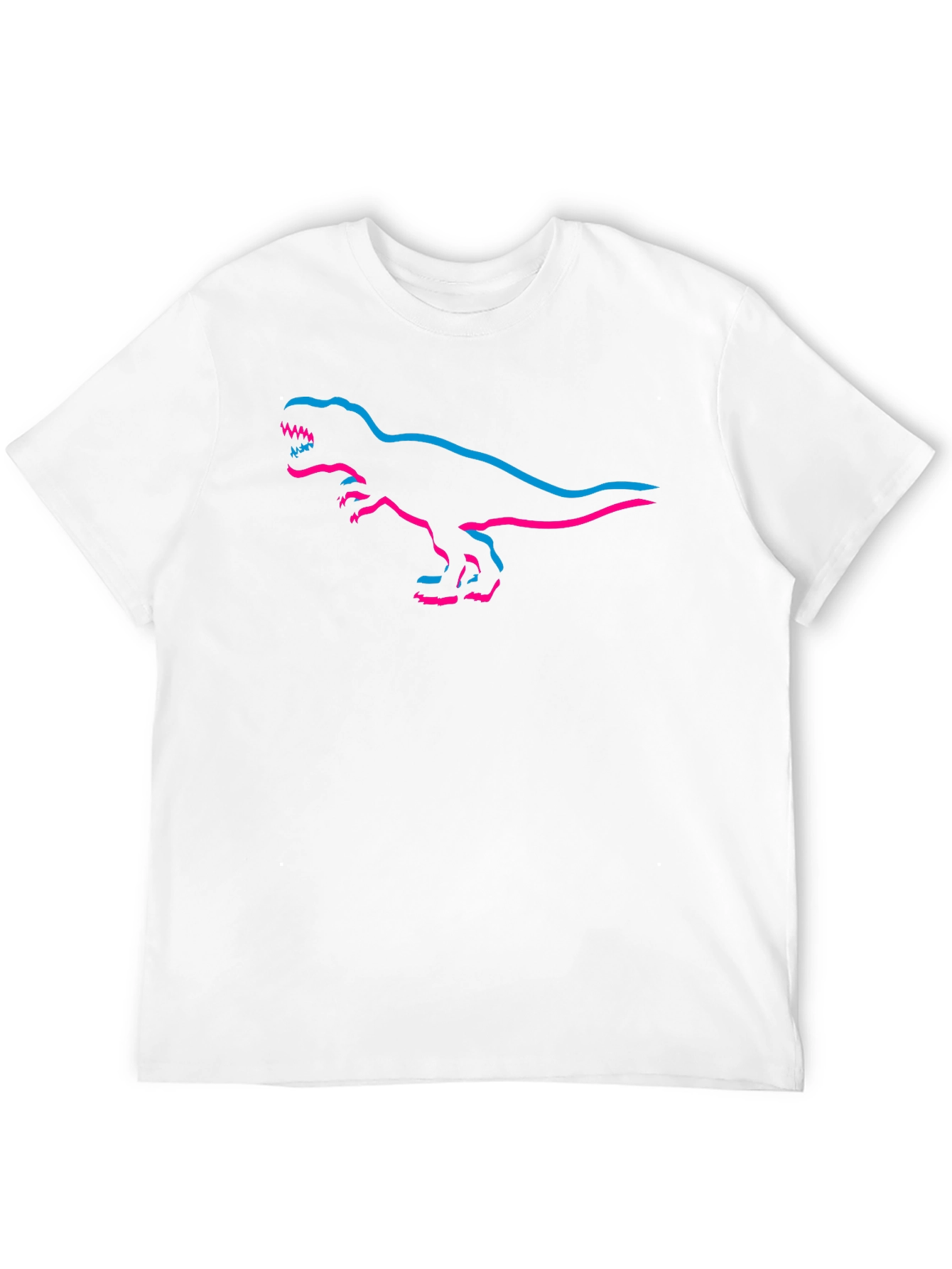 Retro T-Rex Outline Graphic Tee