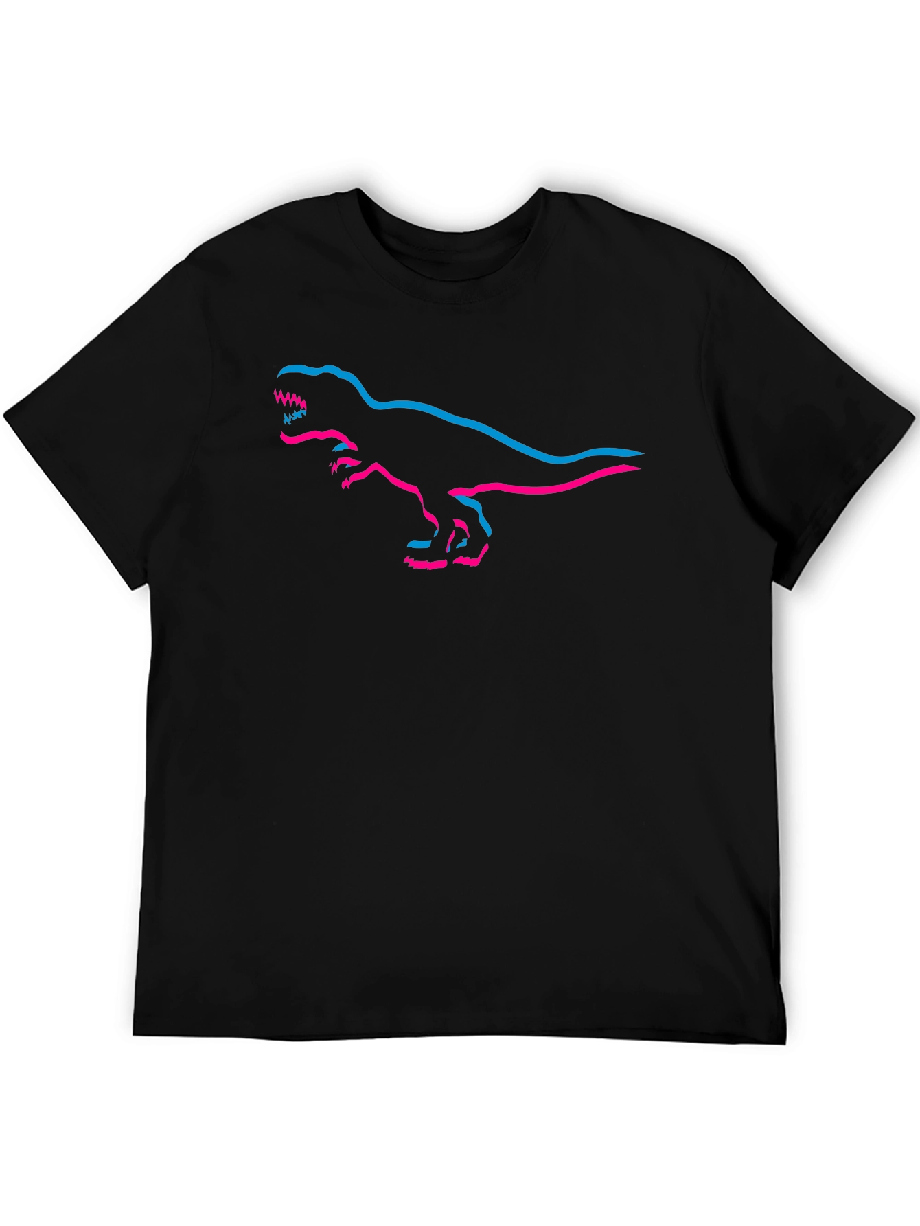 Retro T-Rex Outline Graphic Tee