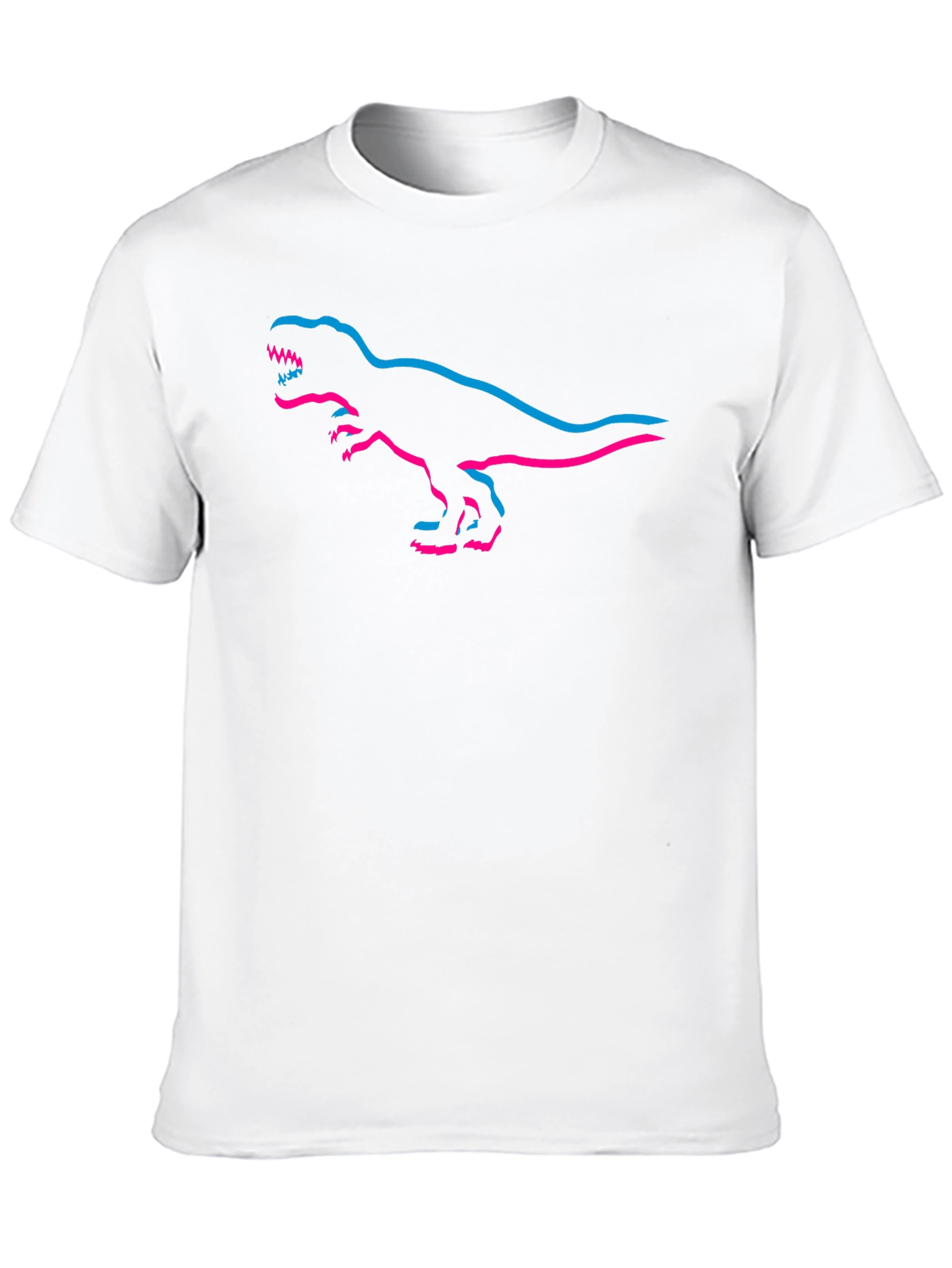 Retro T-Rex Outline Graphic Tee