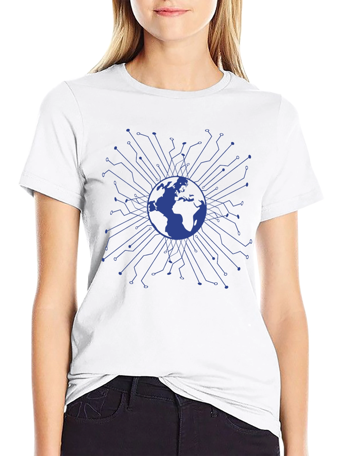 Global Tech Circuit Black T-Shirt