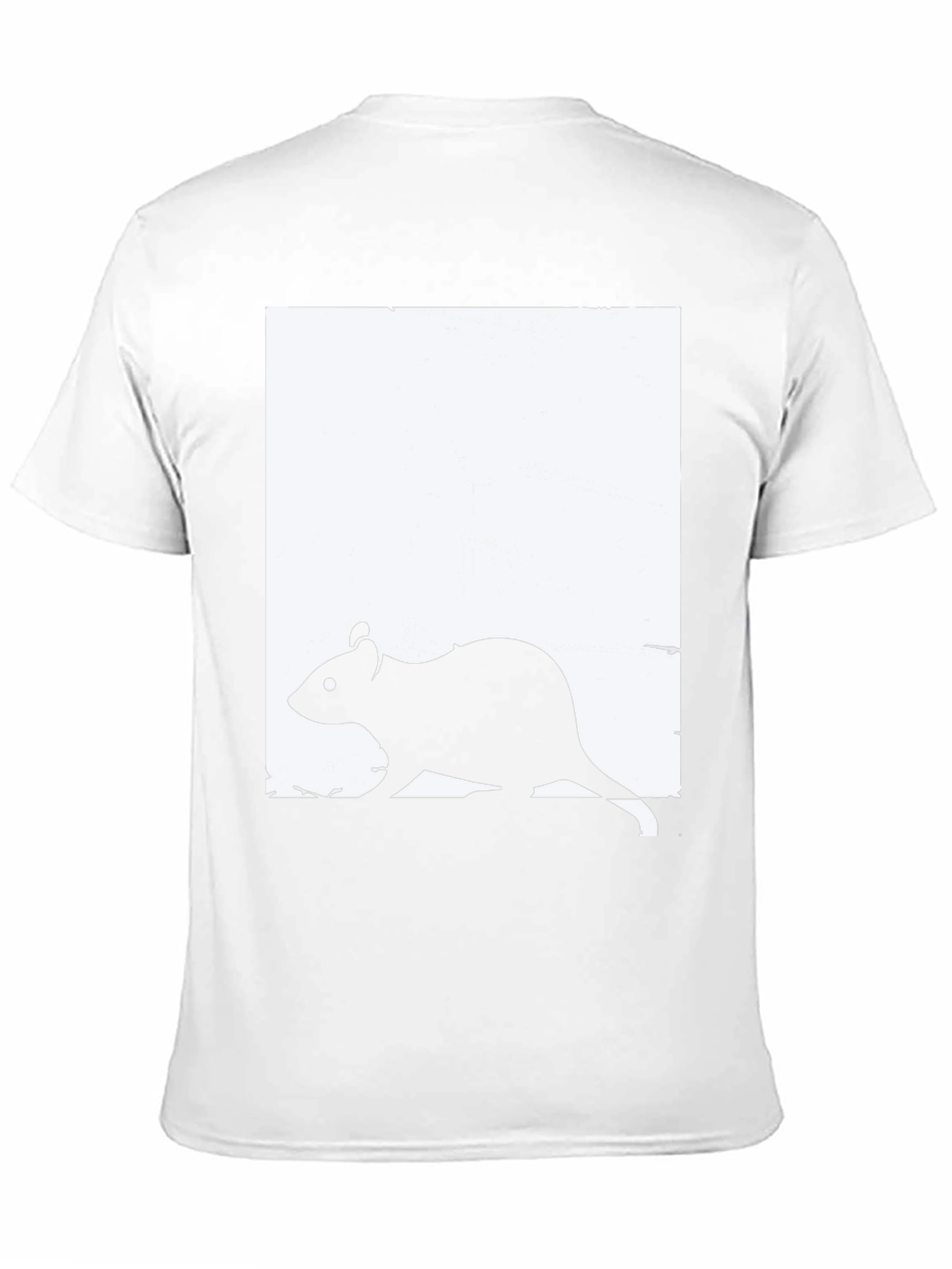 Rat Graphic Print Crew Neck T-Shirt