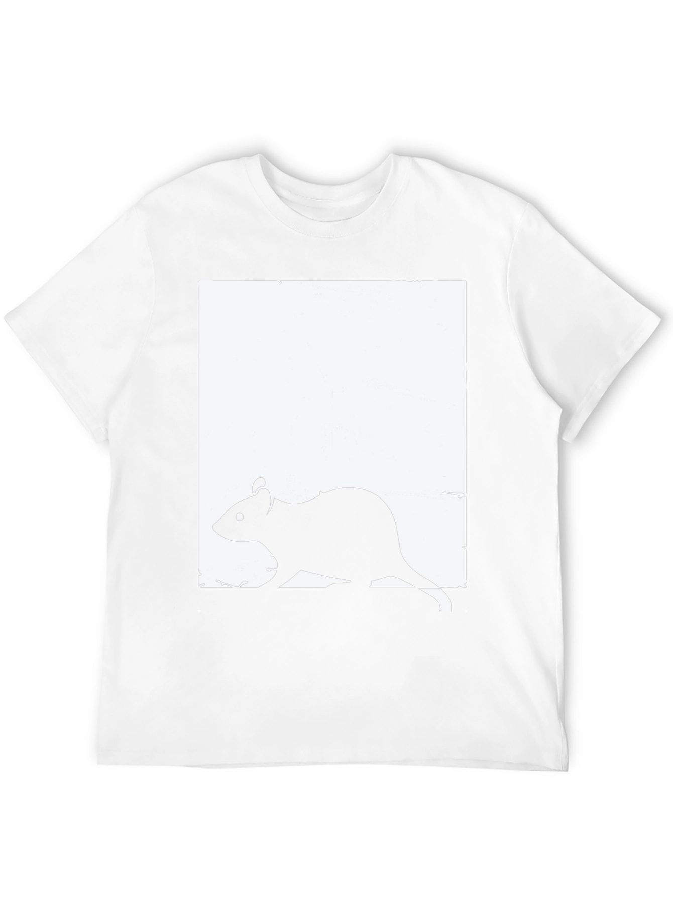 Rat Graphic Print Crew Neck T-Shirt