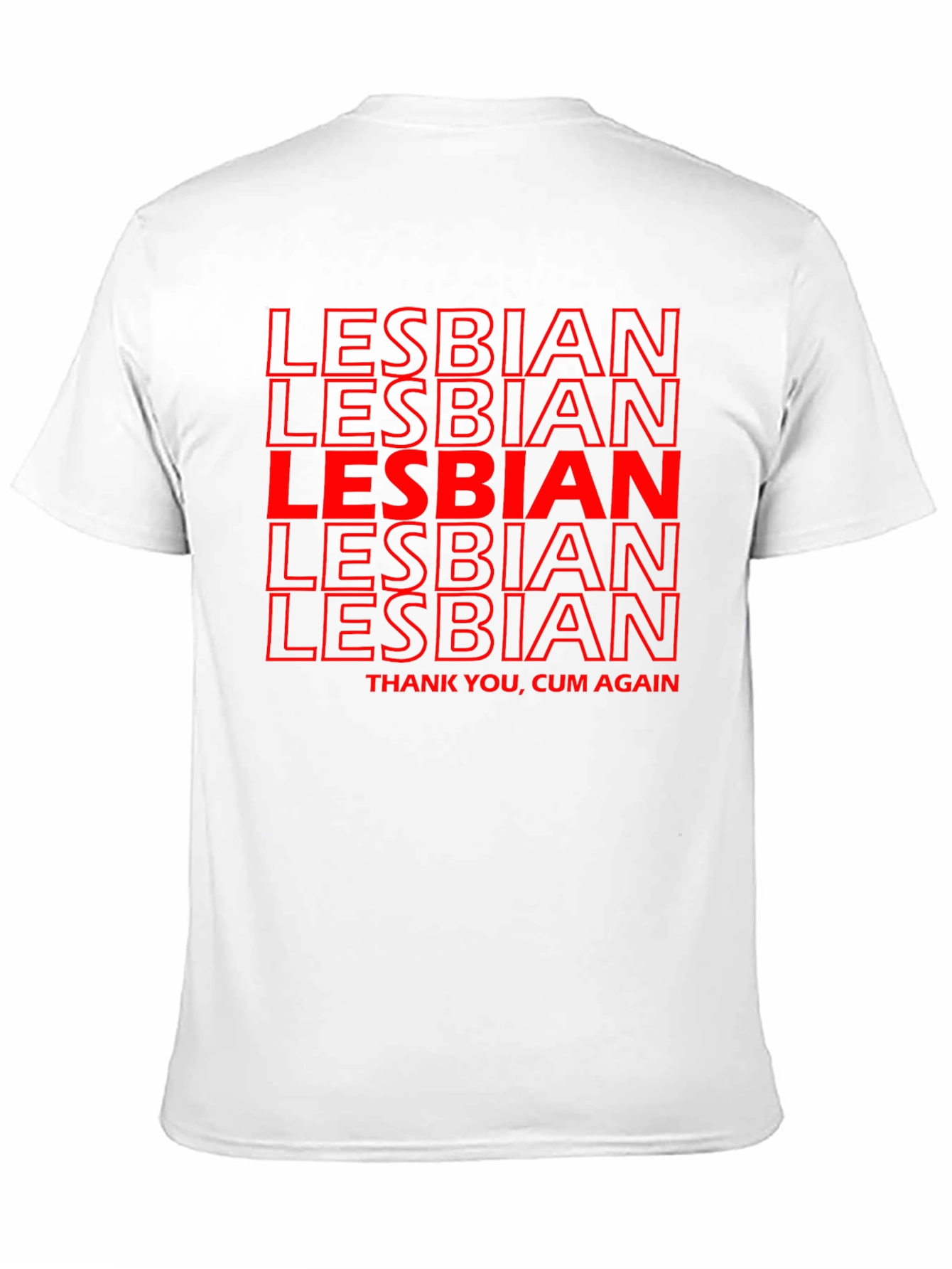 Lesbian T-Shirt - Bold Red Graphic Tee