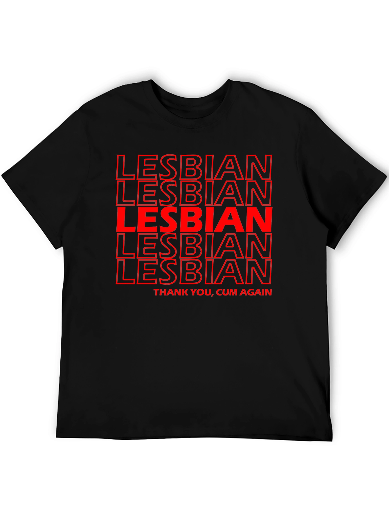 Lesbian T-Shirt - Bold Red Graphic Tee
