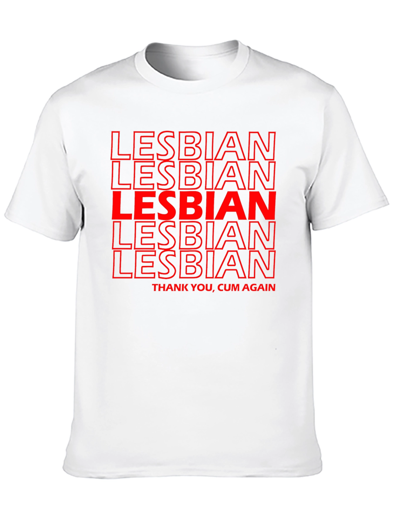 Lesbian T-Shirt - Bold Red Graphic Tee