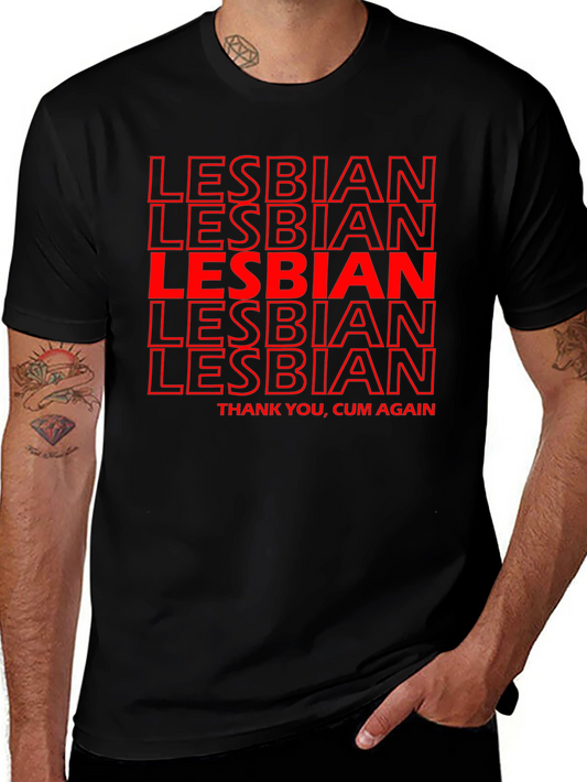 Lesbian T-Shirt - Bold Red Graphic Tee