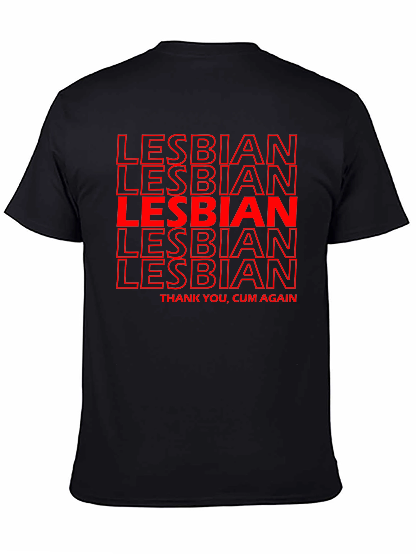 Lesbian T-Shirt - Bold Red Graphic Tee