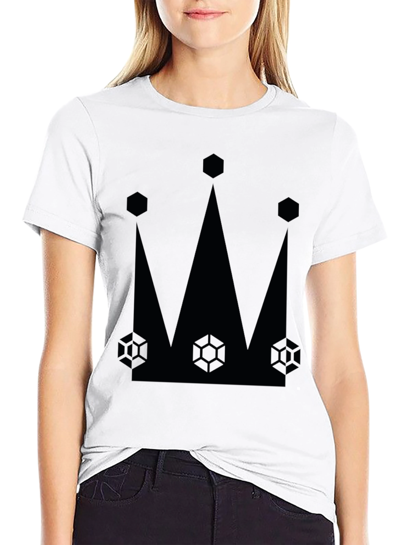King Crown Graphic Tee - Stylish Black Cotton T-Shirt