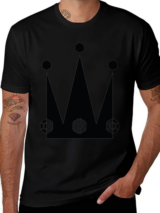 King Crown Graphic Tee - Stylish Black Cotton T-Shirt