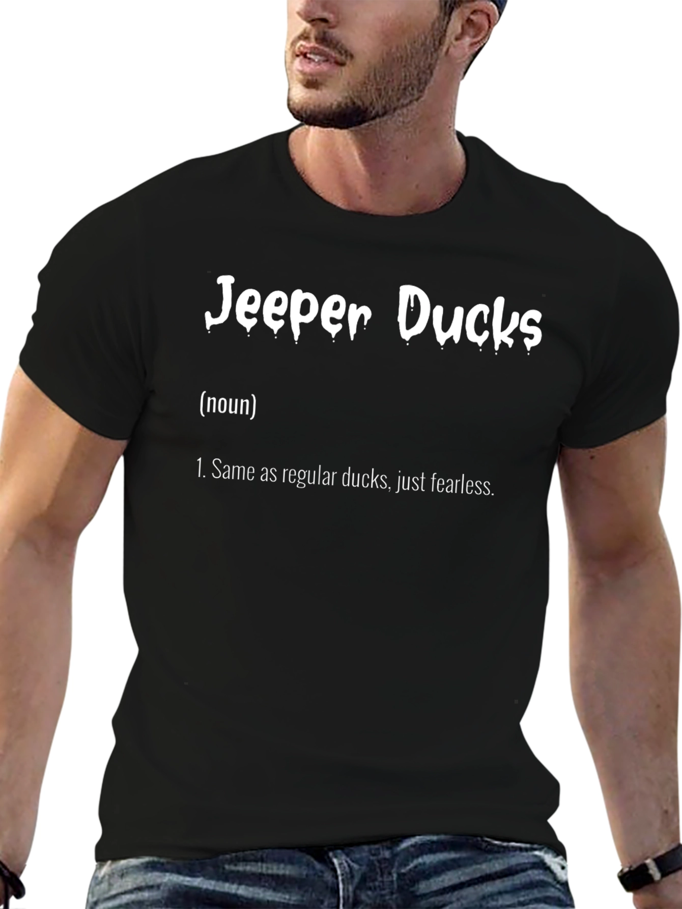 Jeep Ducks T-Shirt: Fearless Duck Definition Tee