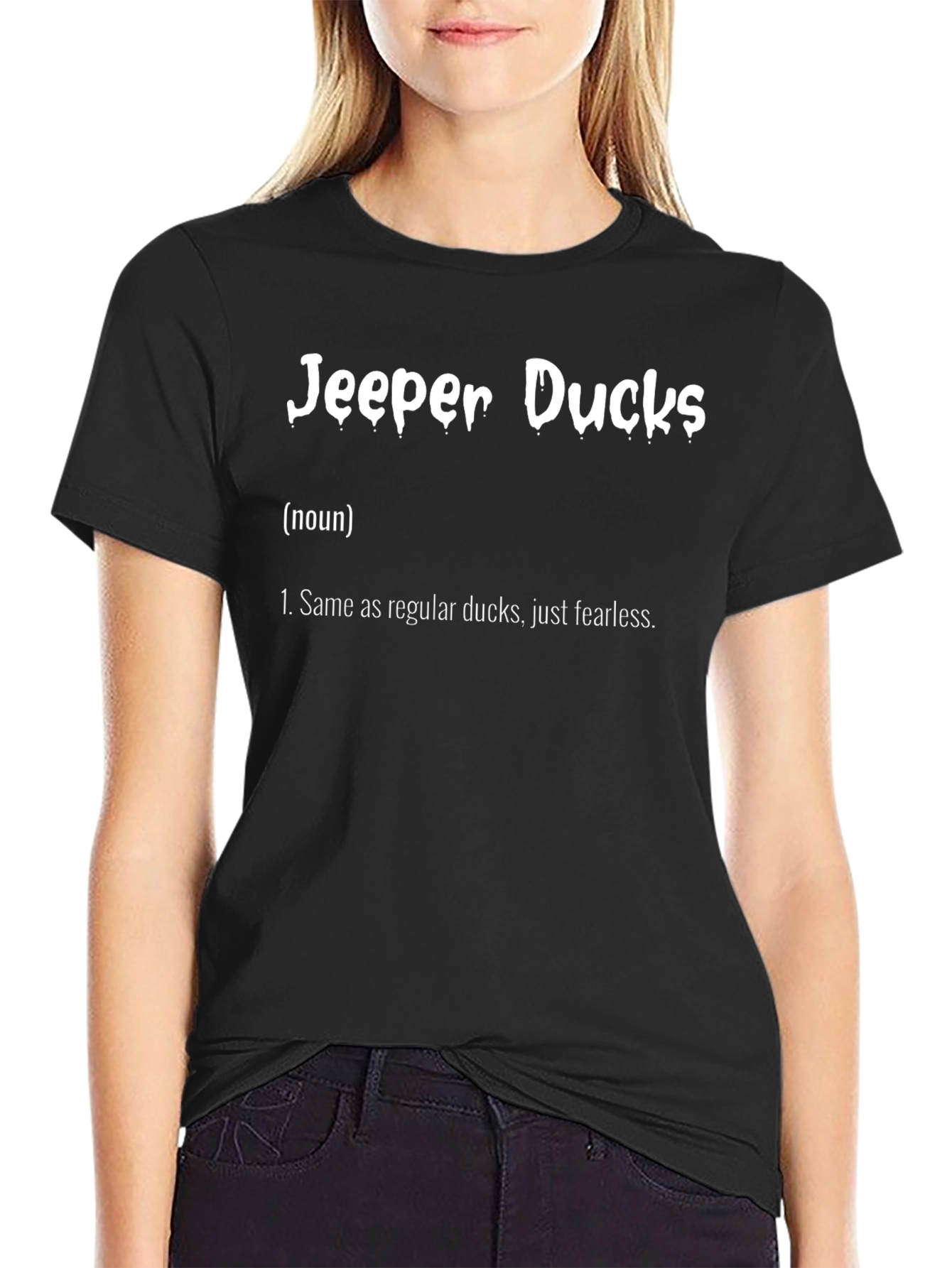 Jeep Ducks T-Shirt: Fearless Duck Definition Tee