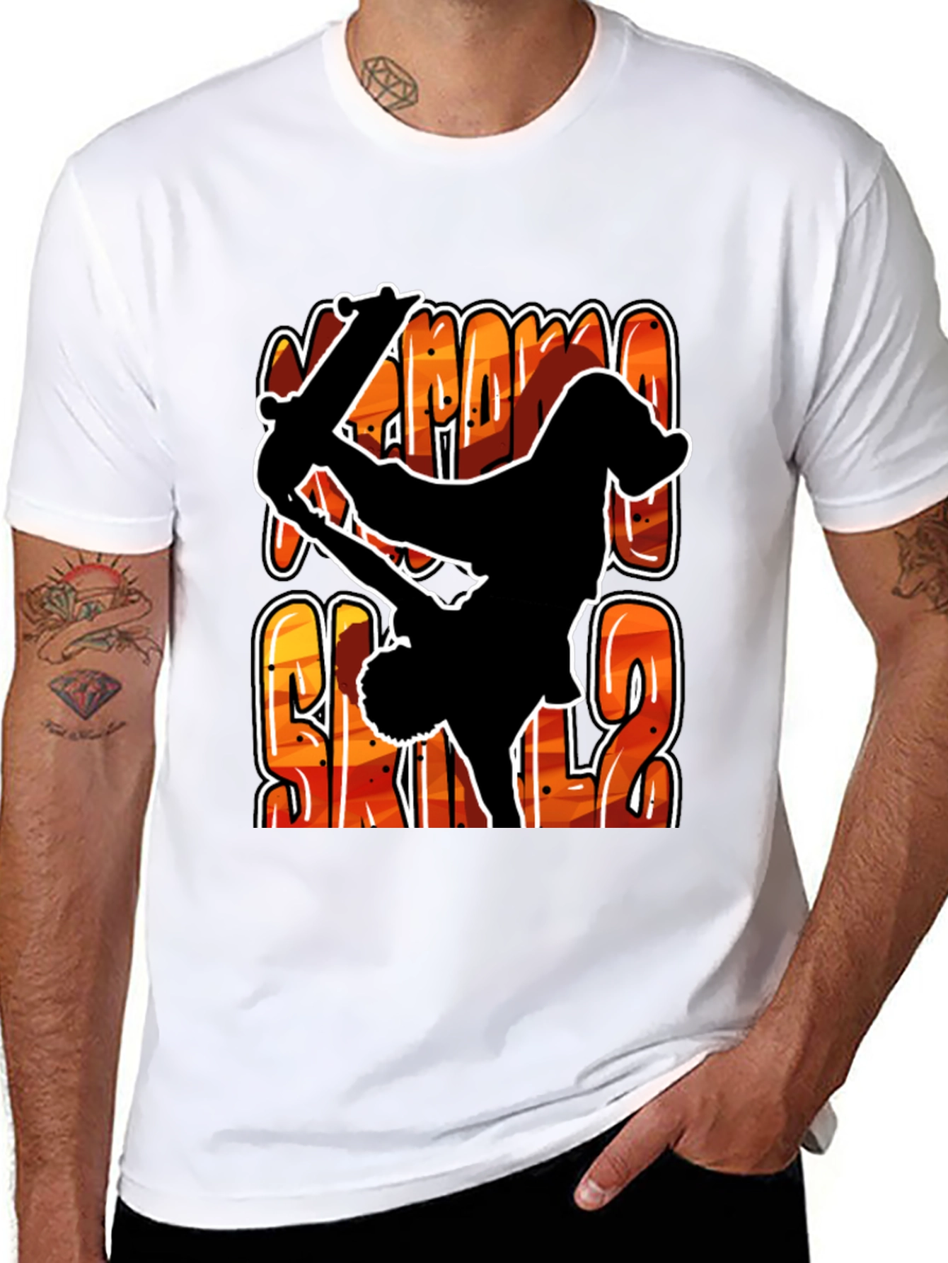 Extreme Skills Skater T-Shirt - Black