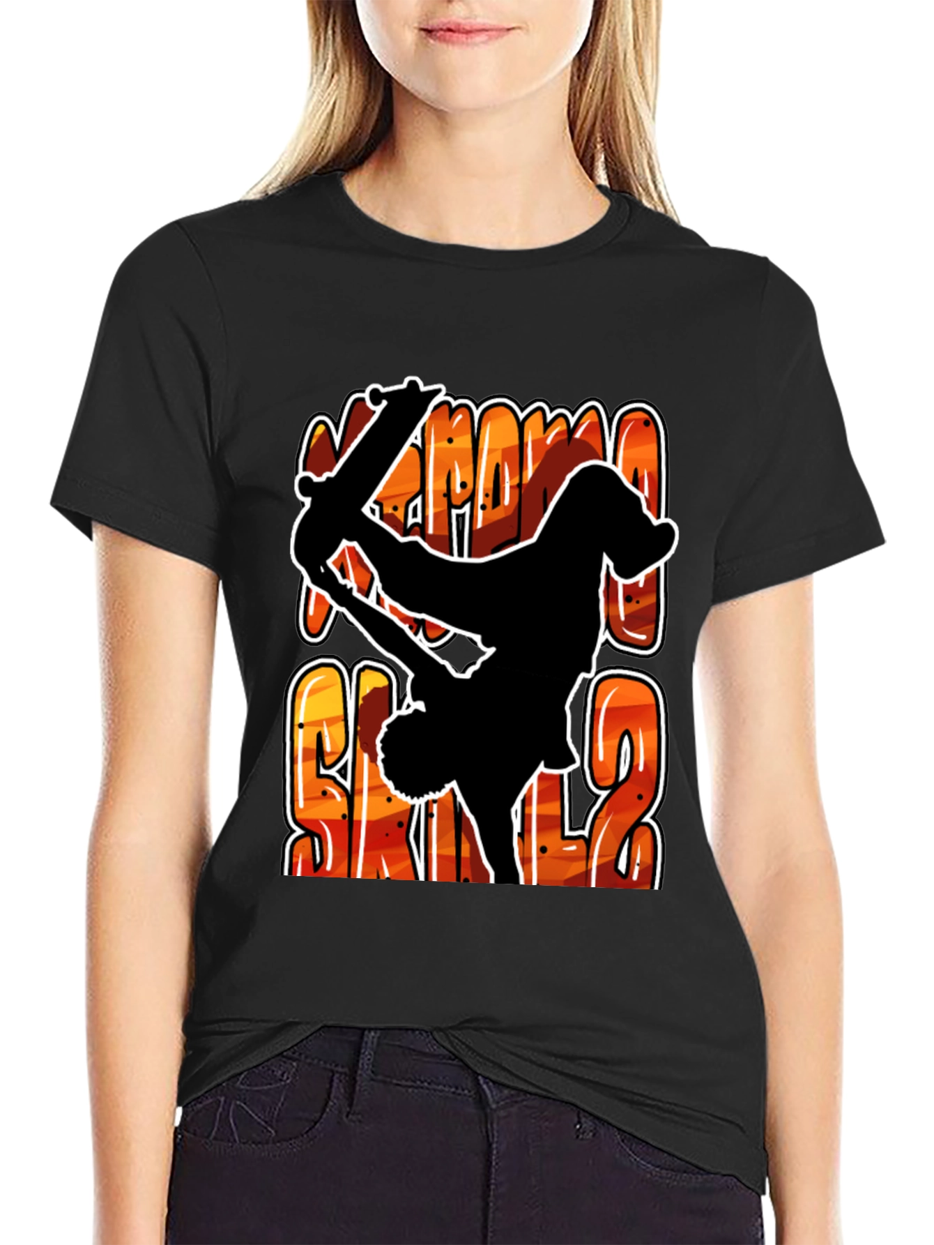 Extreme Skills Skater T-Shirt - Black
