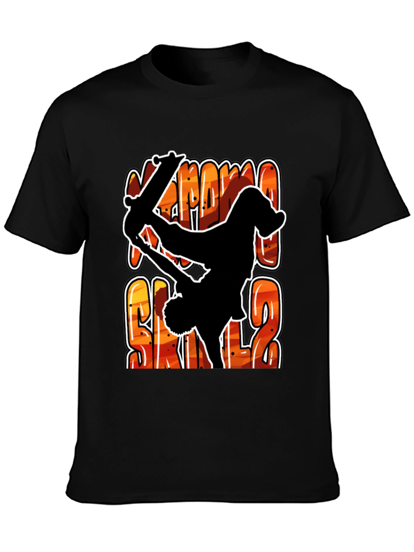 Extreme Skills Skater T-Shirt - Black