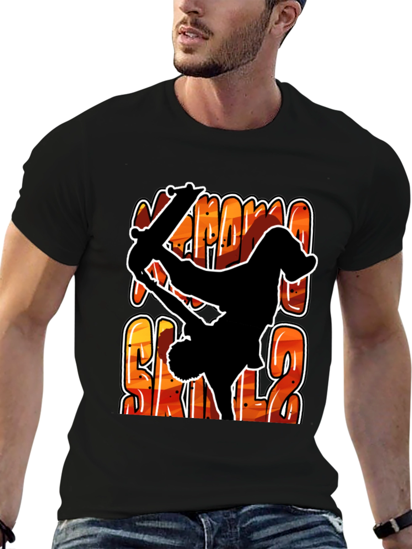 Extreme Skills Skater T-Shirt - Black