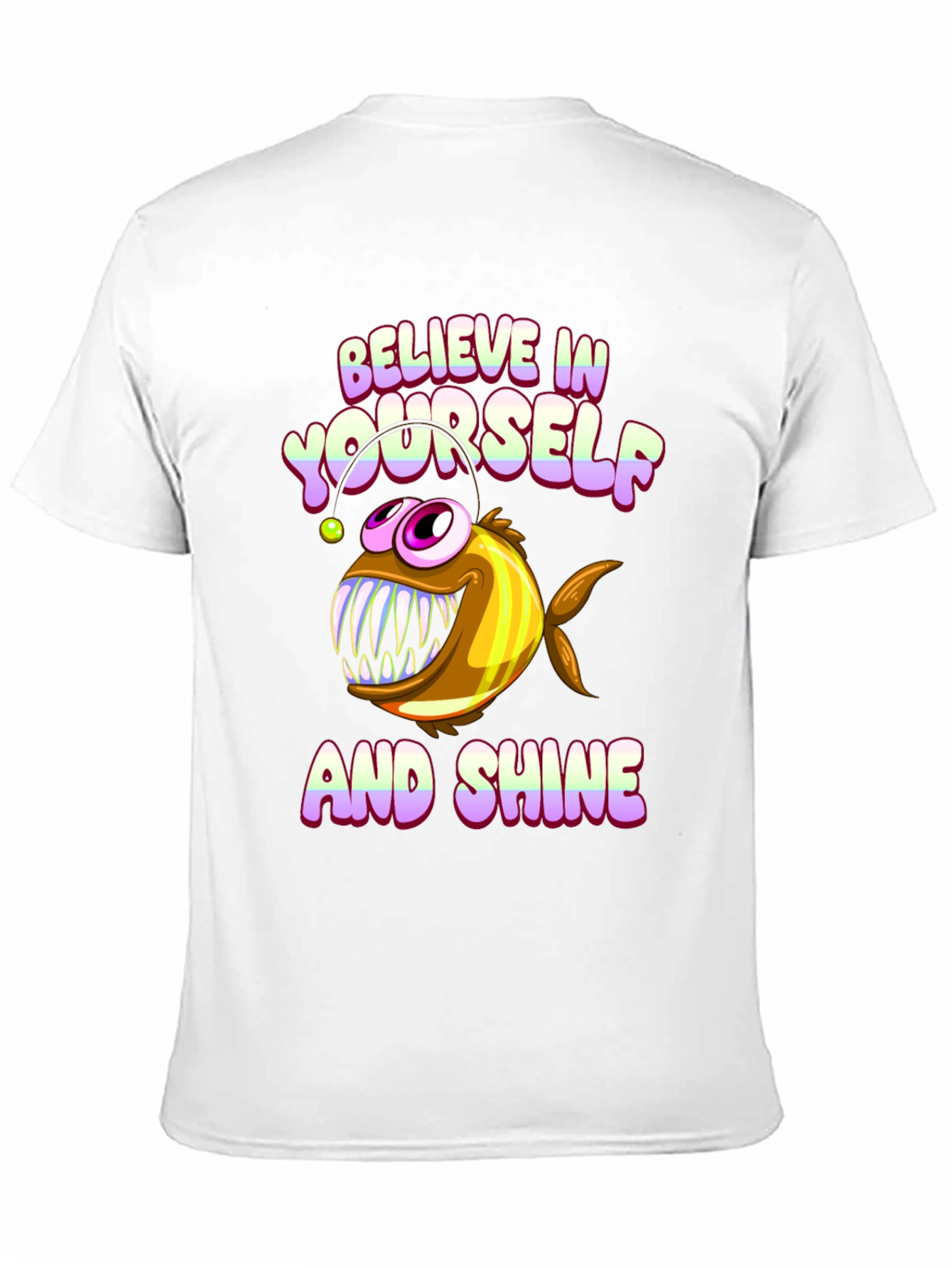 Believe Angler Fish Graphic T-Shirt