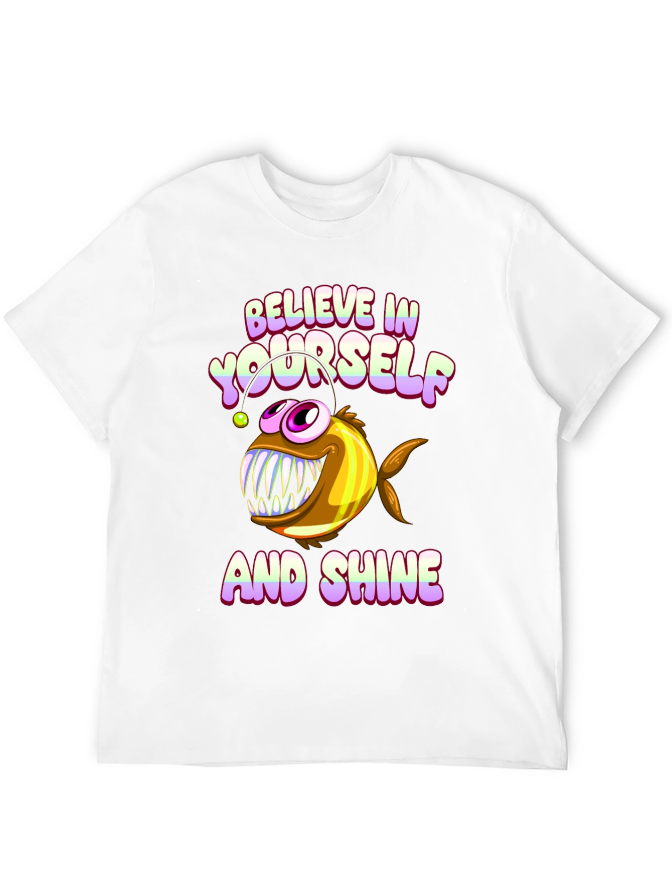 Believe Angler Fish Graphic T-Shirt