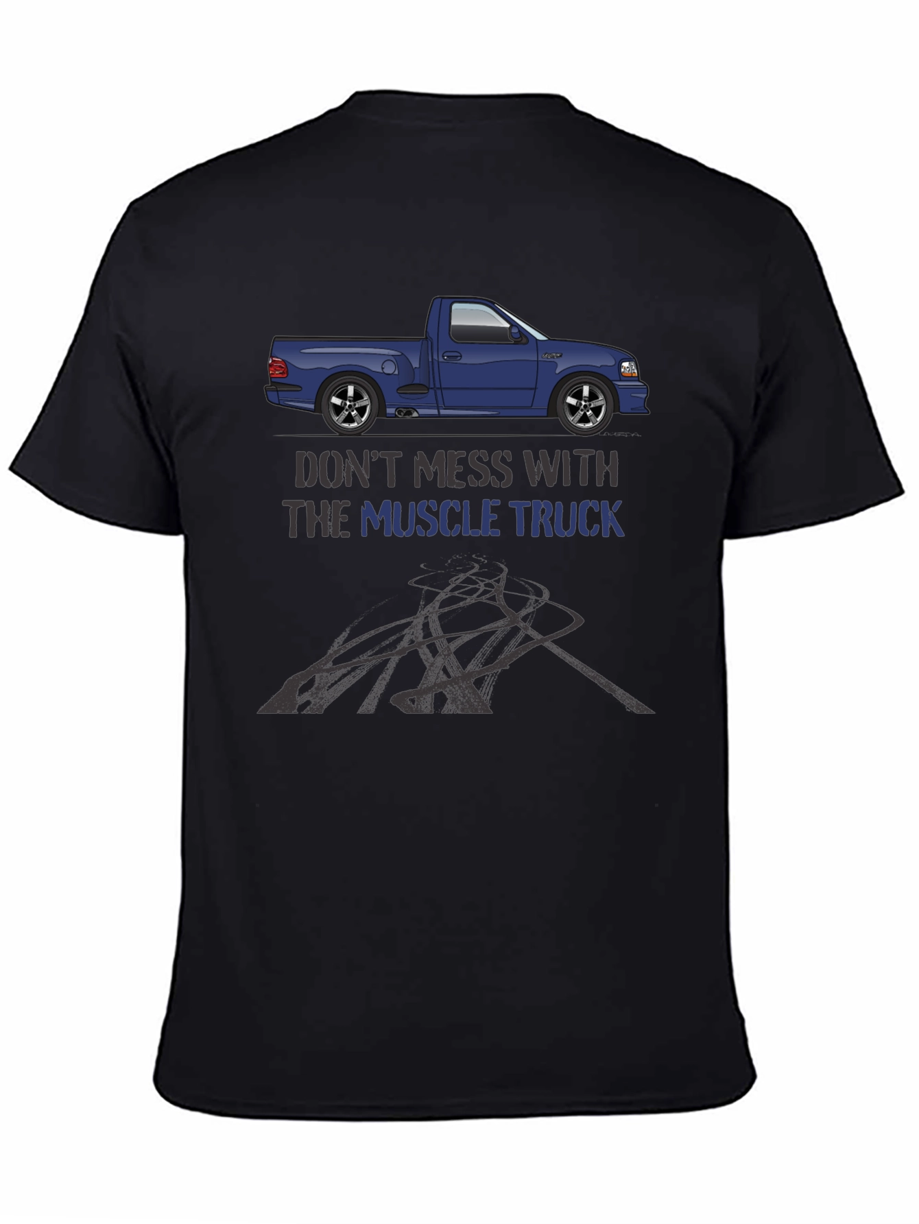 Muscle Truck Graphic Tee - Black