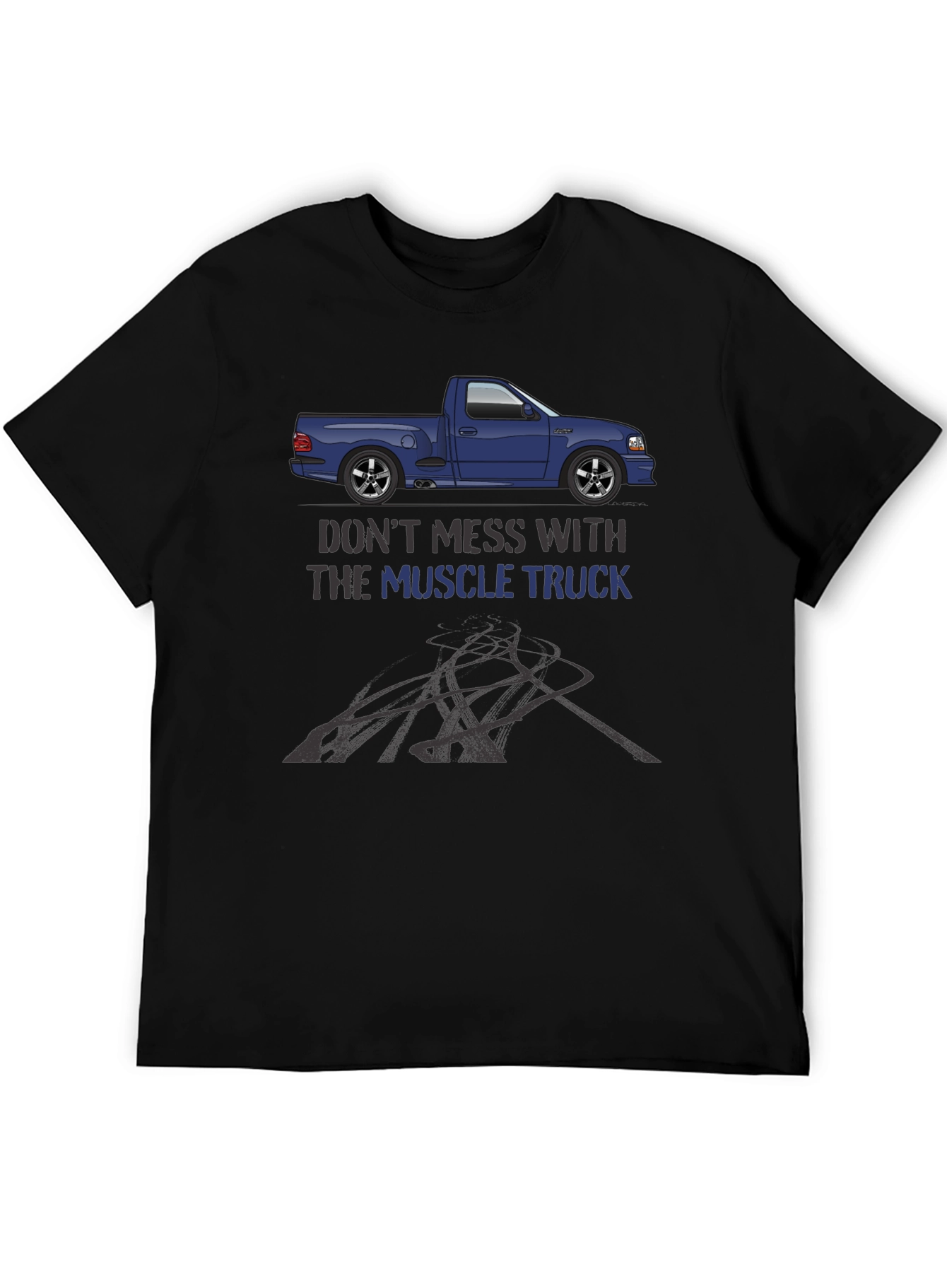 Muscle Truck Graphic Tee - Black