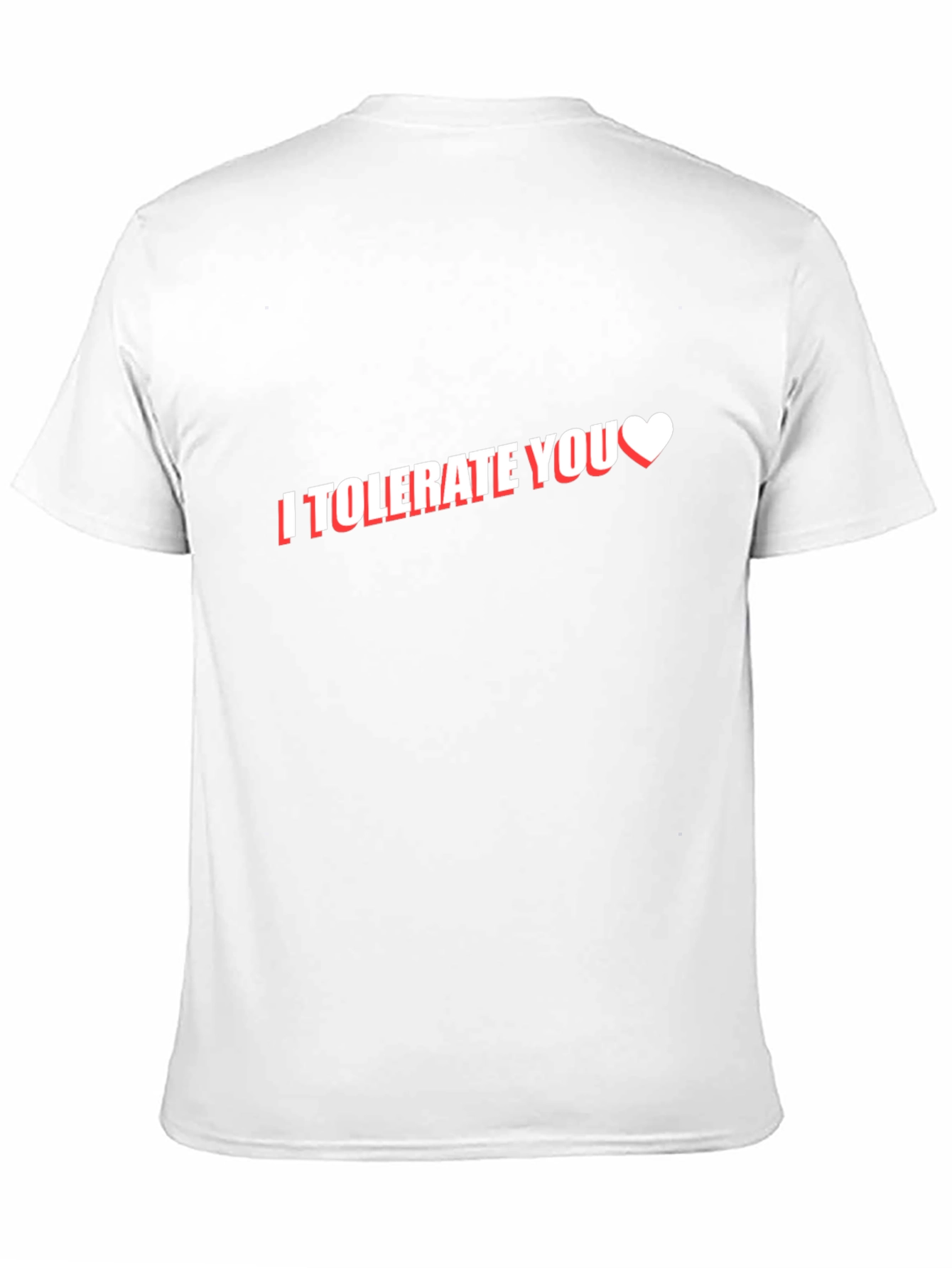 I Tolerate You Black Cotton Graphic Tee