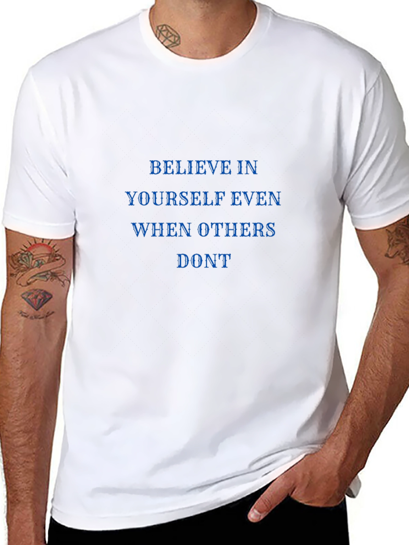 Believe in Yourself Black Tee