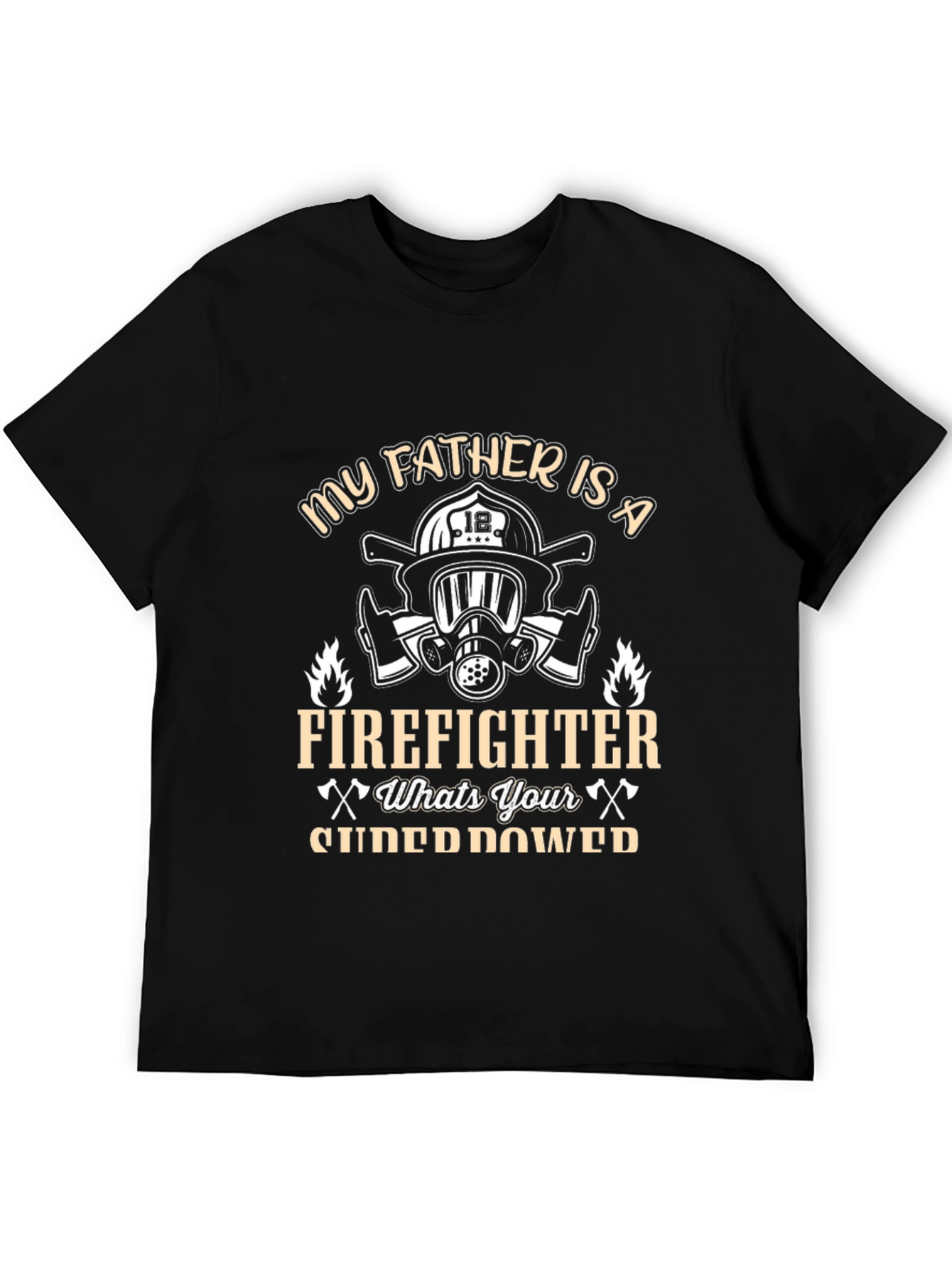 Firefighter Dad T-Shirt - Superpower Tee