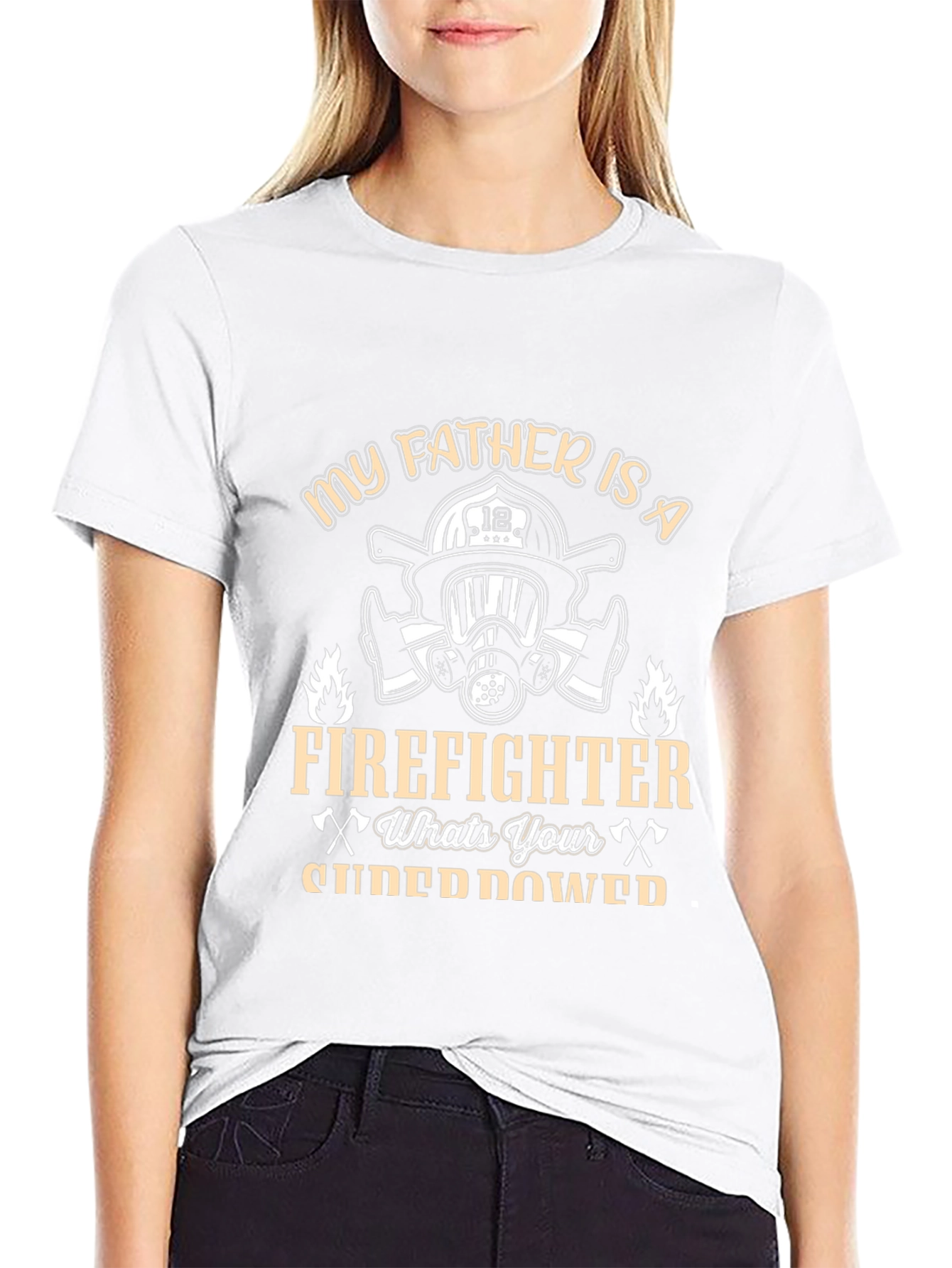Firefighter Dad T-Shirt - Superpower Tee