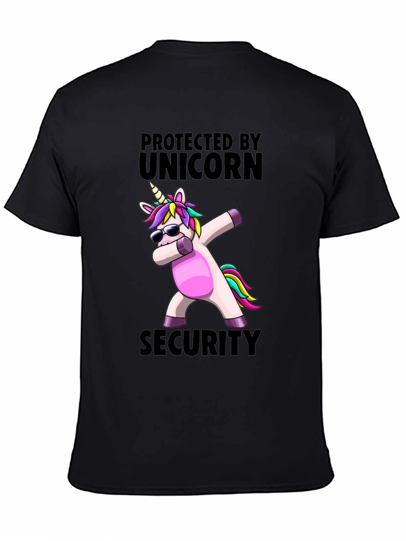 Unicorn Security Graphic Tee - Black