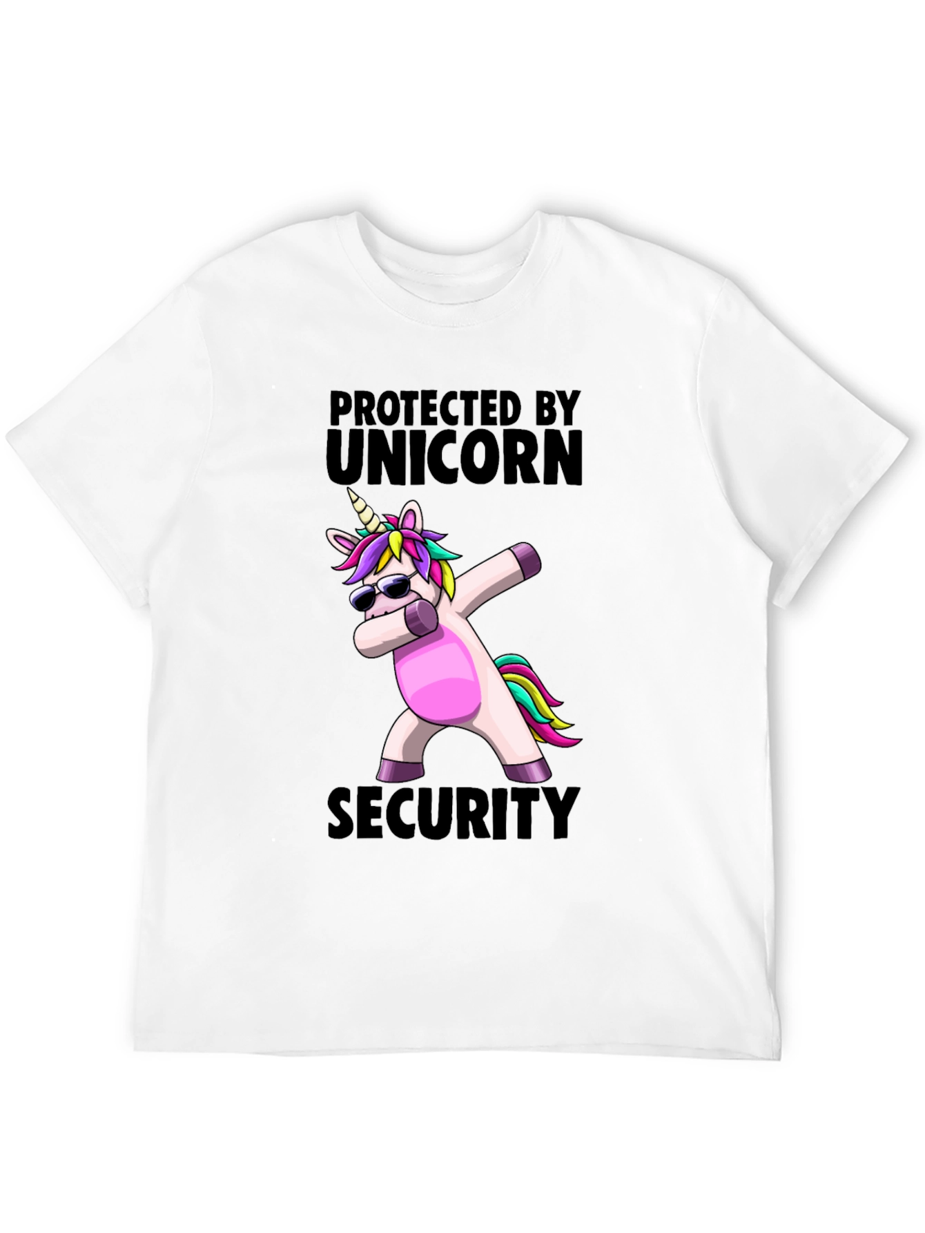 Unicorn Security Graphic Tee - Black