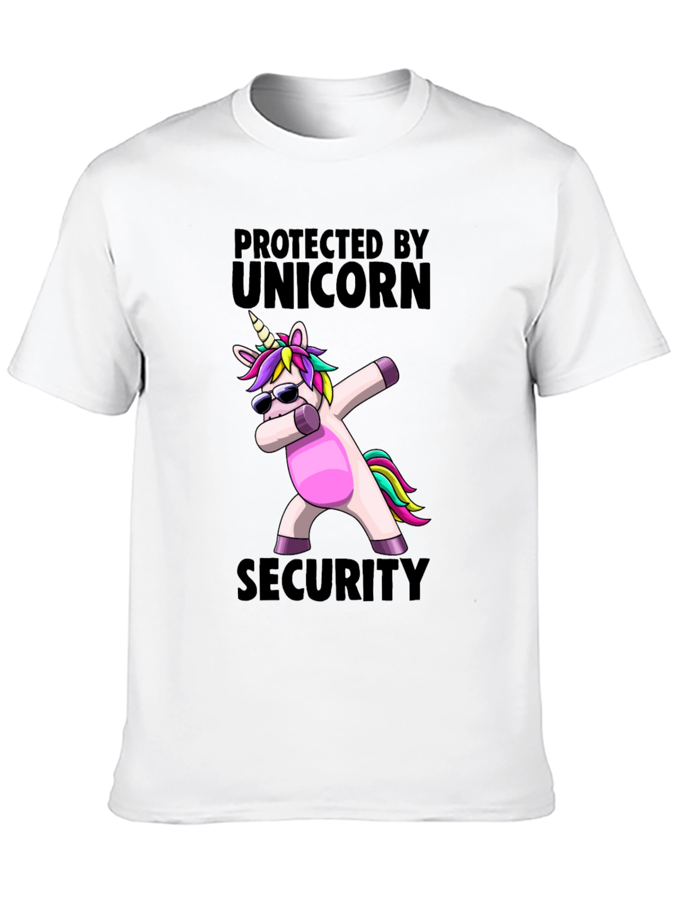 Unicorn Security Graphic Tee - Black