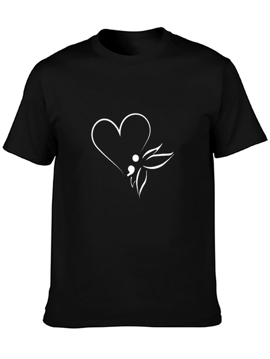 Semicolon Heart Graphic Tee - Hope & Support