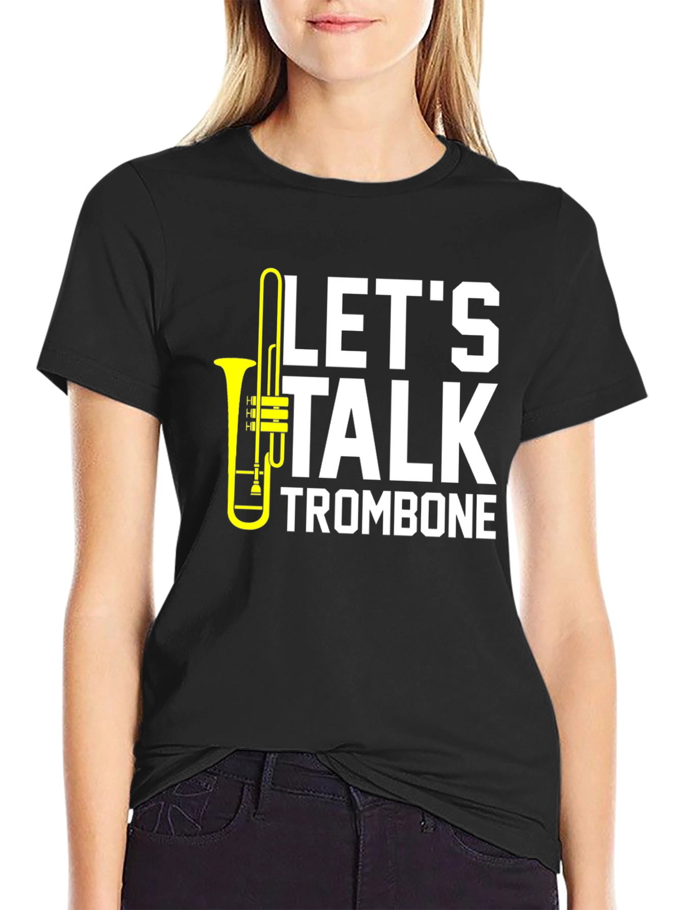 Lets Talk Trombone T-Shirt - Musician Apparel