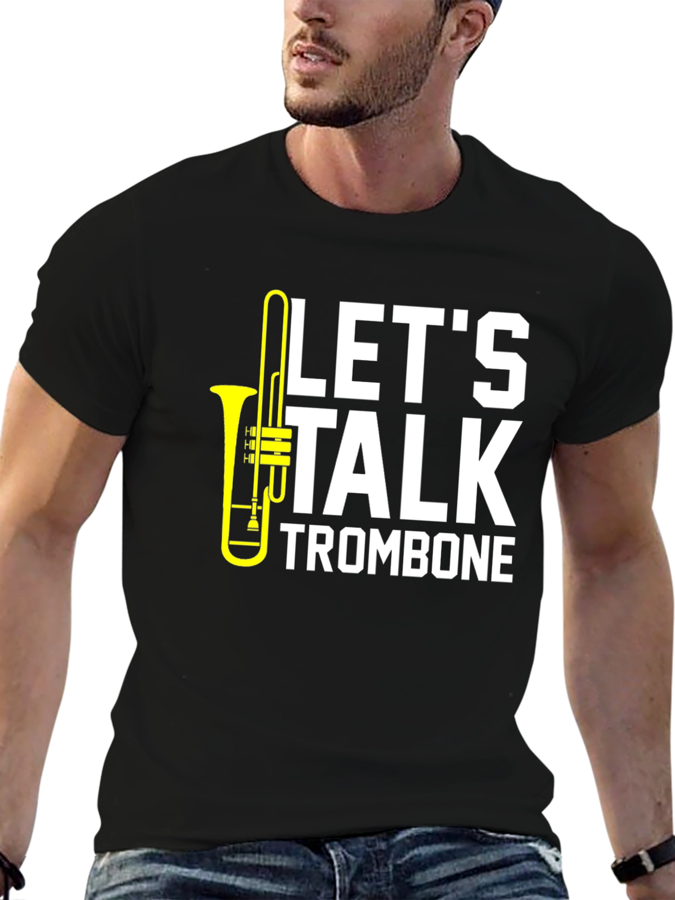 Lets Talk Trombone T-Shirt - Musician Apparel