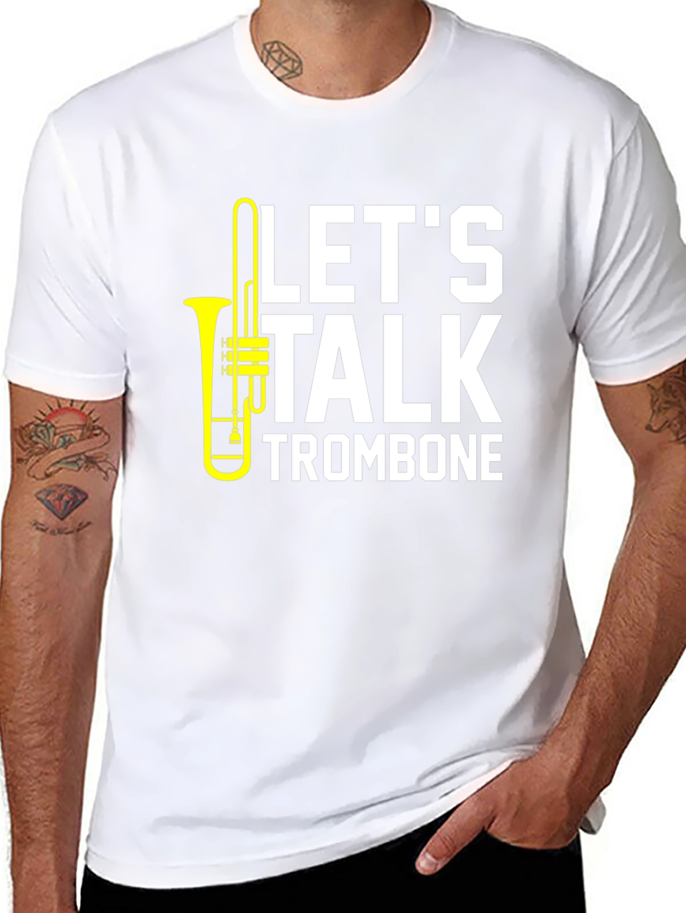 Lets Talk Trombone T-Shirt - Musician Apparel