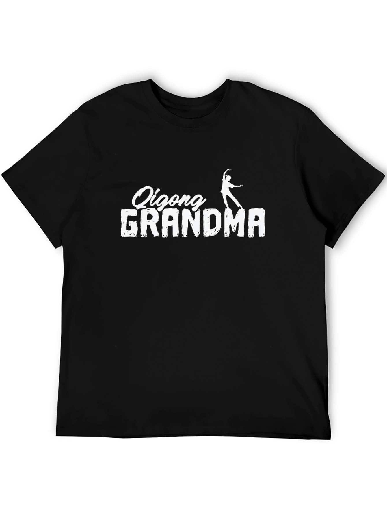 Qigong Grandma Black T-Shirt - Dancer Graphic