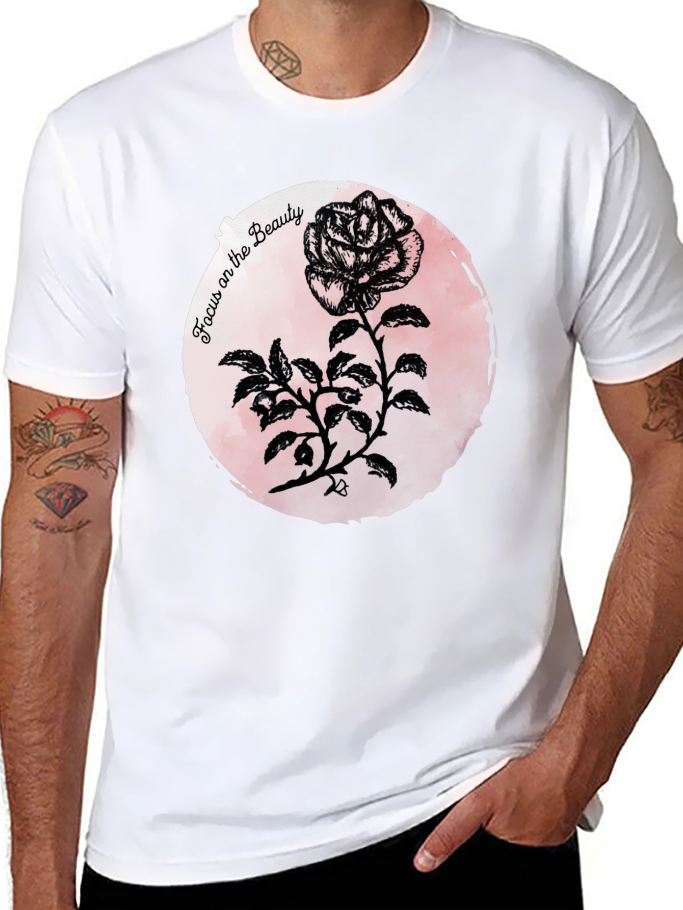 Focus on Beauty Rose Graphic Tee
