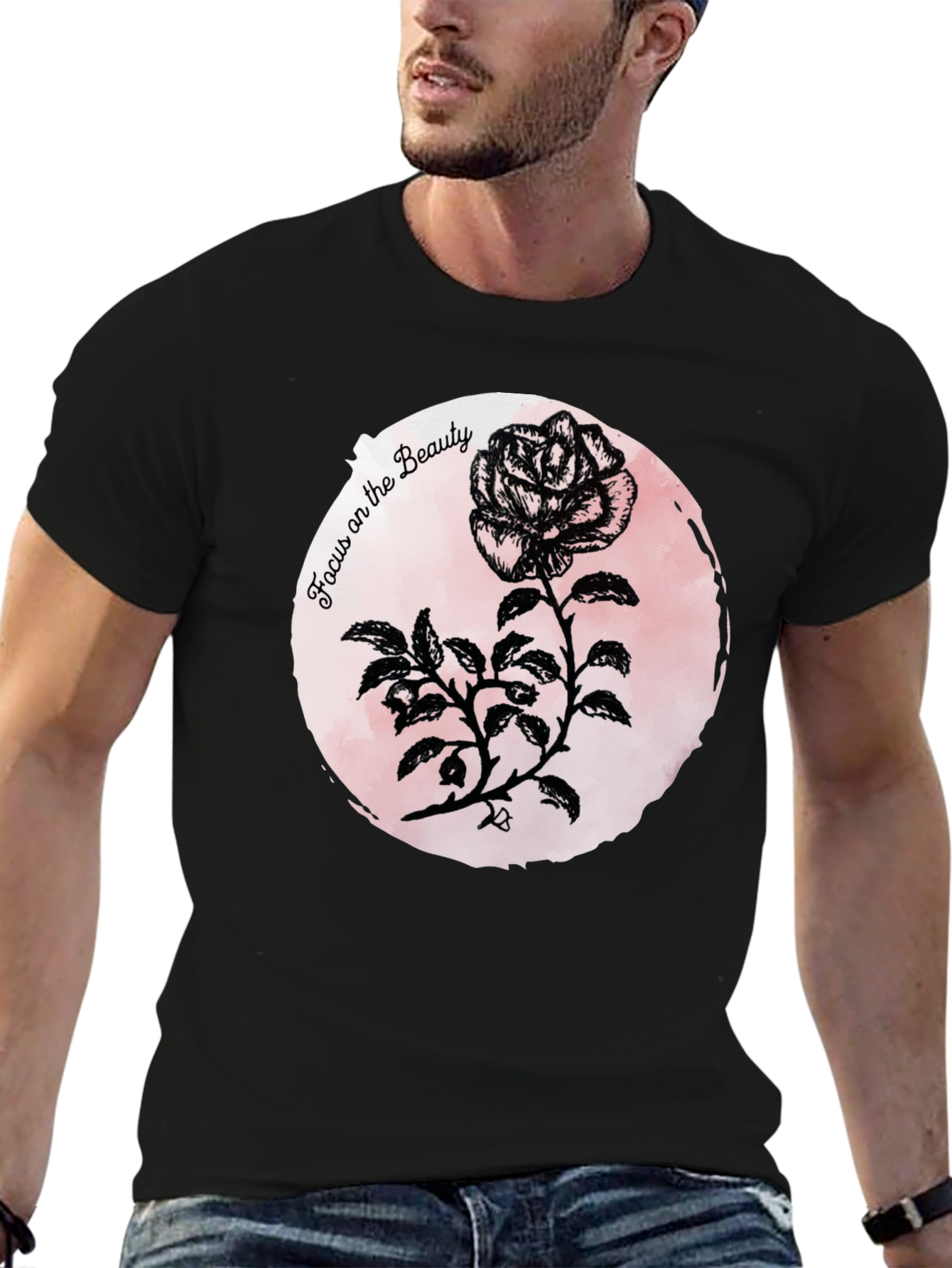 Focus on Beauty Rose Graphic Tee