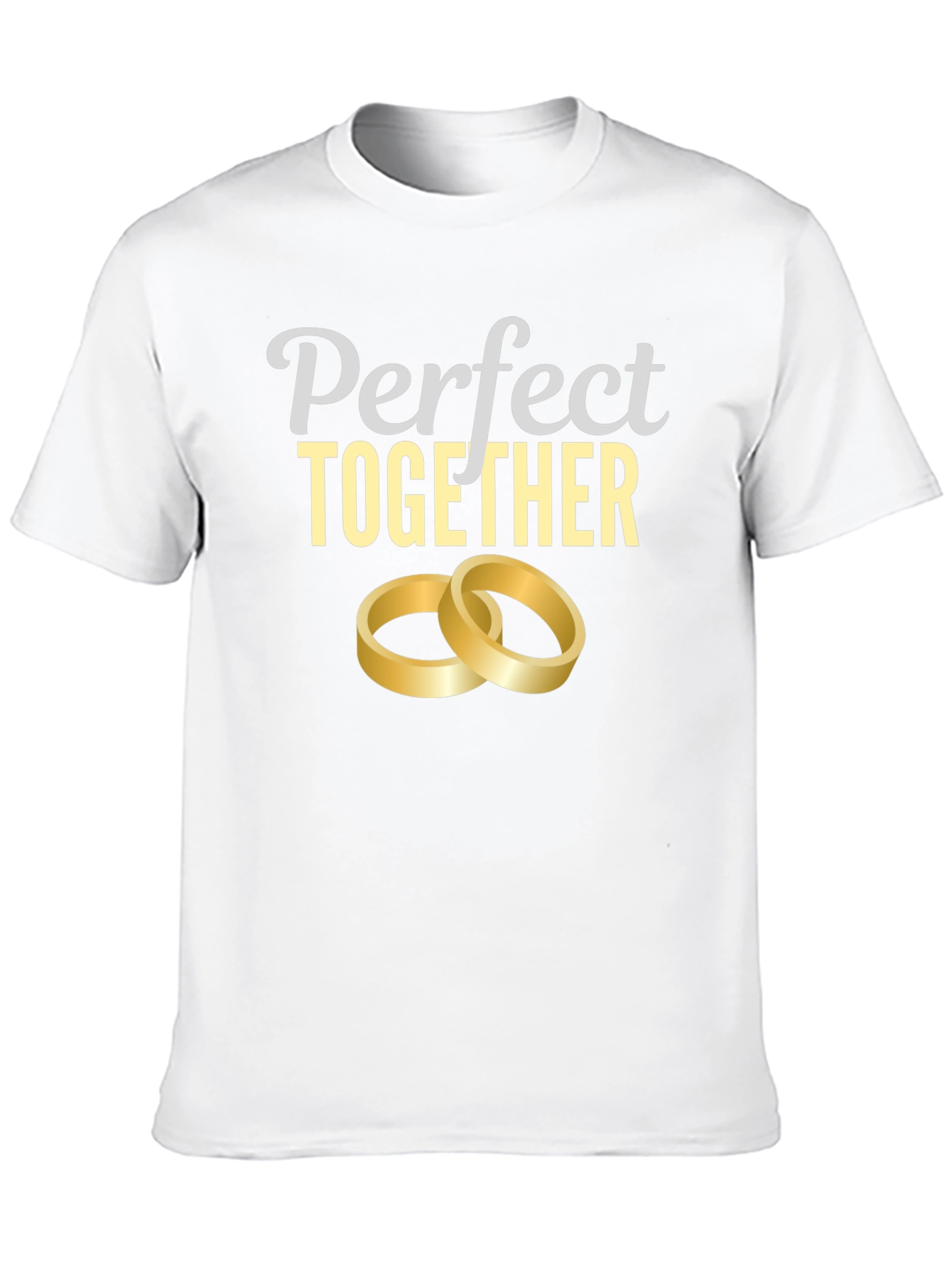 Perfect Together Wedding Rings Graphic Tee