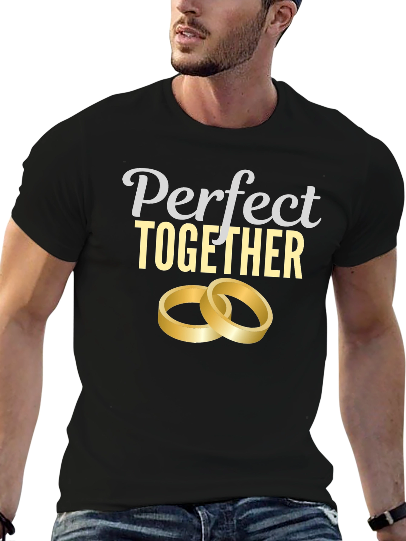 Perfect Together Wedding Rings Graphic Tee