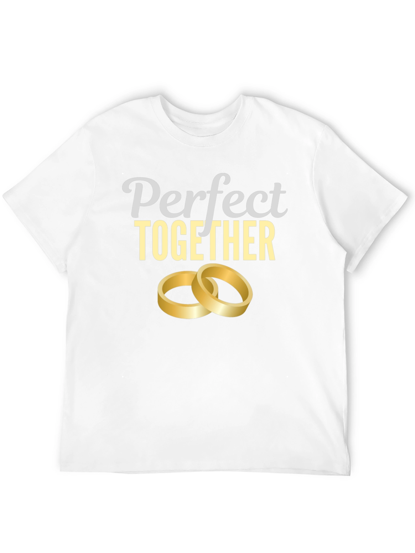 Perfect Together Wedding Rings Graphic Tee