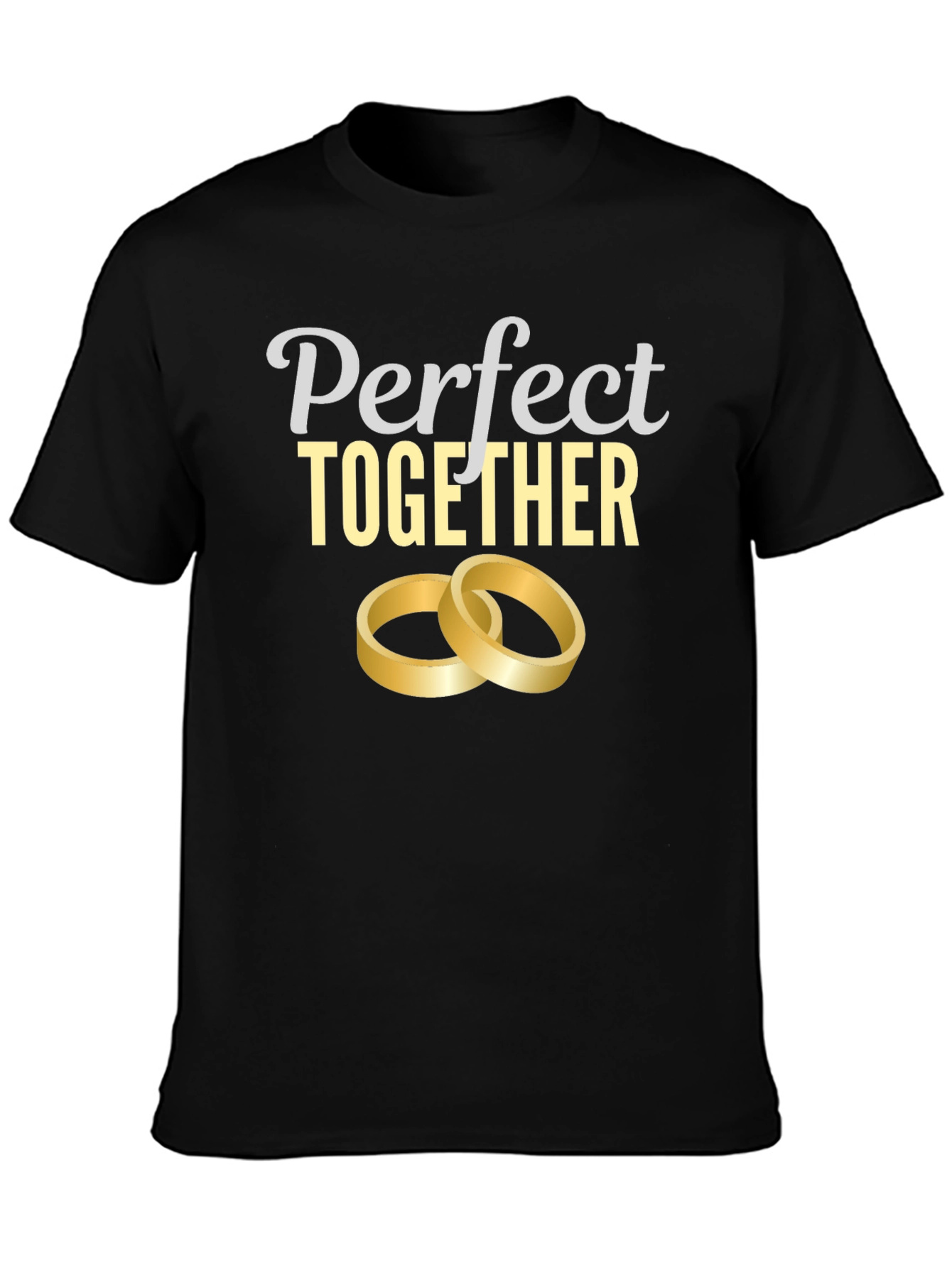 Perfect Together Wedding Rings Graphic Tee