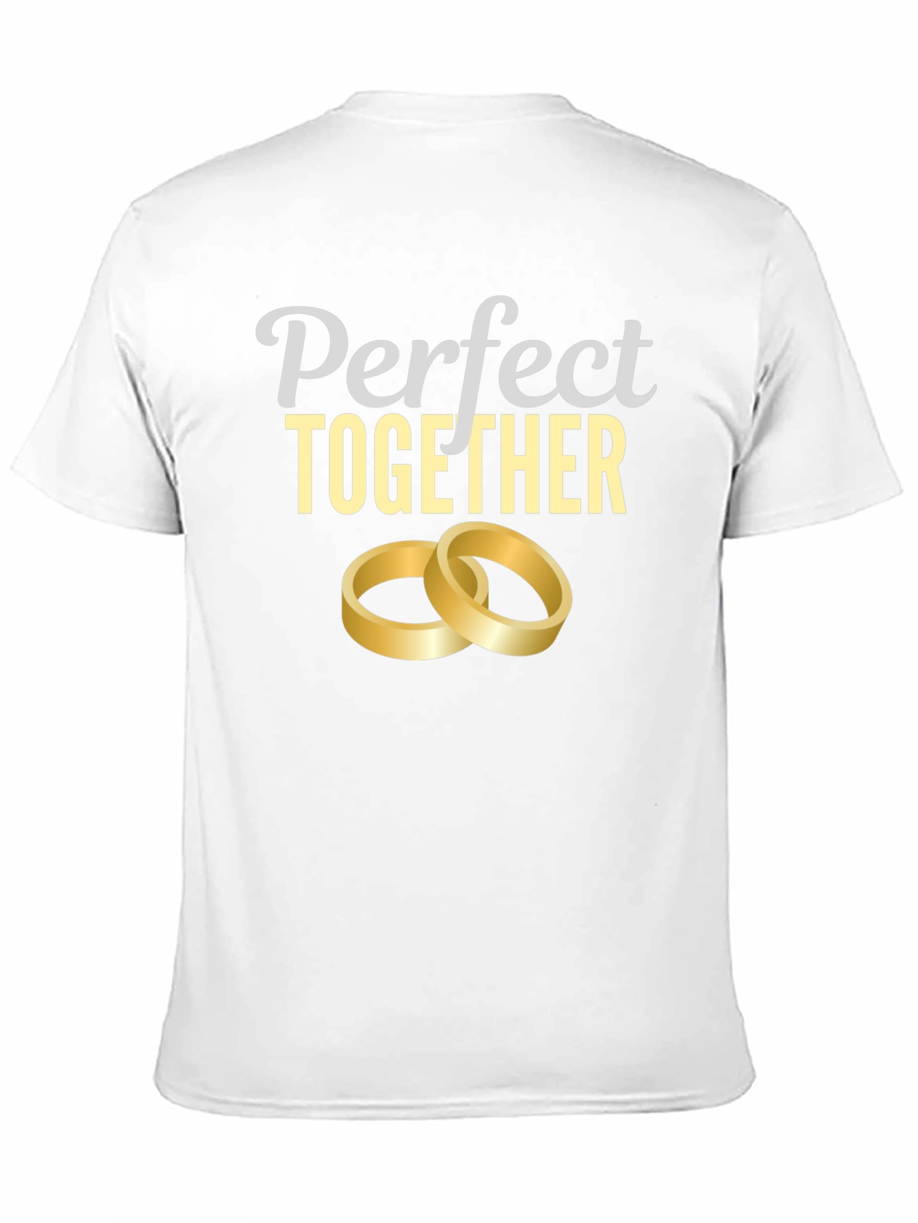 Perfect Together Wedding Rings Graphic Tee